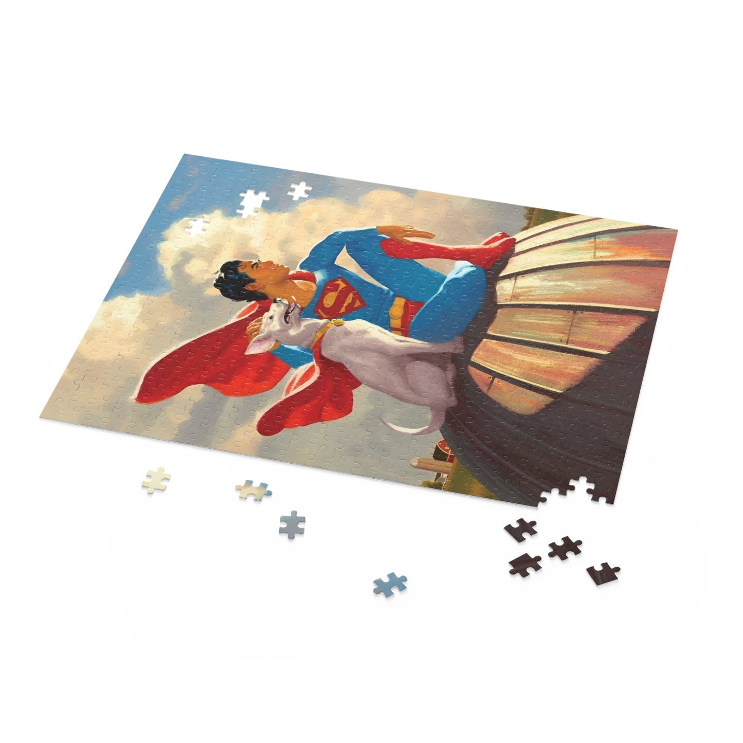 Superman & Krypto 500 Piece Puzzle - DC Comics - Man of Steel - 2025 Movie - Smallville, Metropolis