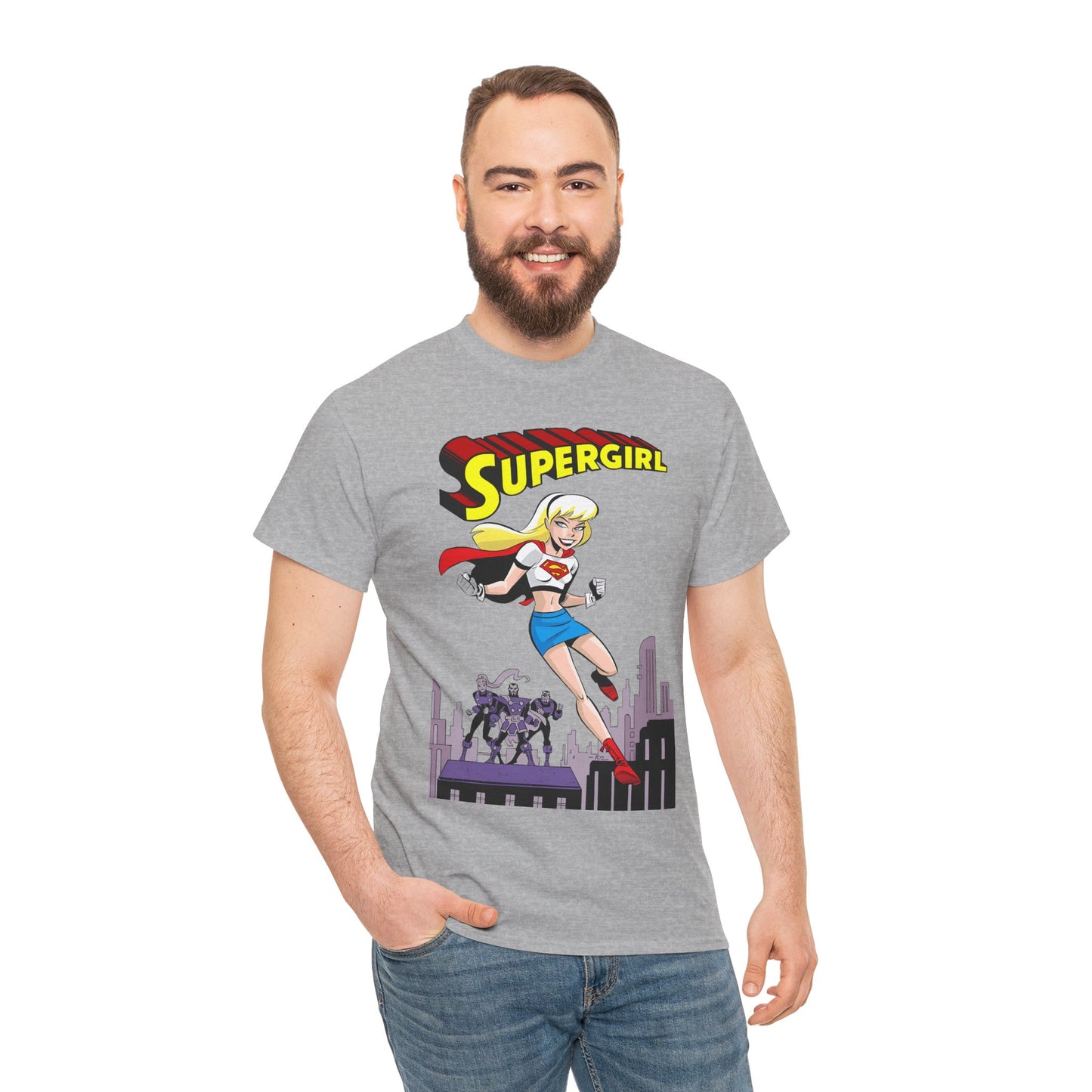 Supergirl T-Shirt - Bruce Timm Art - DC Comics Animated Series 1990s - Kara, Superman's Cousin