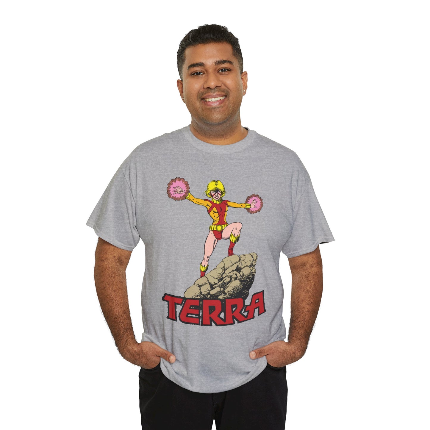 Terra T-Shirt - George Perez Art - - New Teen Titans & Traitor - Judas Contract - Tara Markov, Sister to Geo-Force - Deathstroke Ally - DC Comics