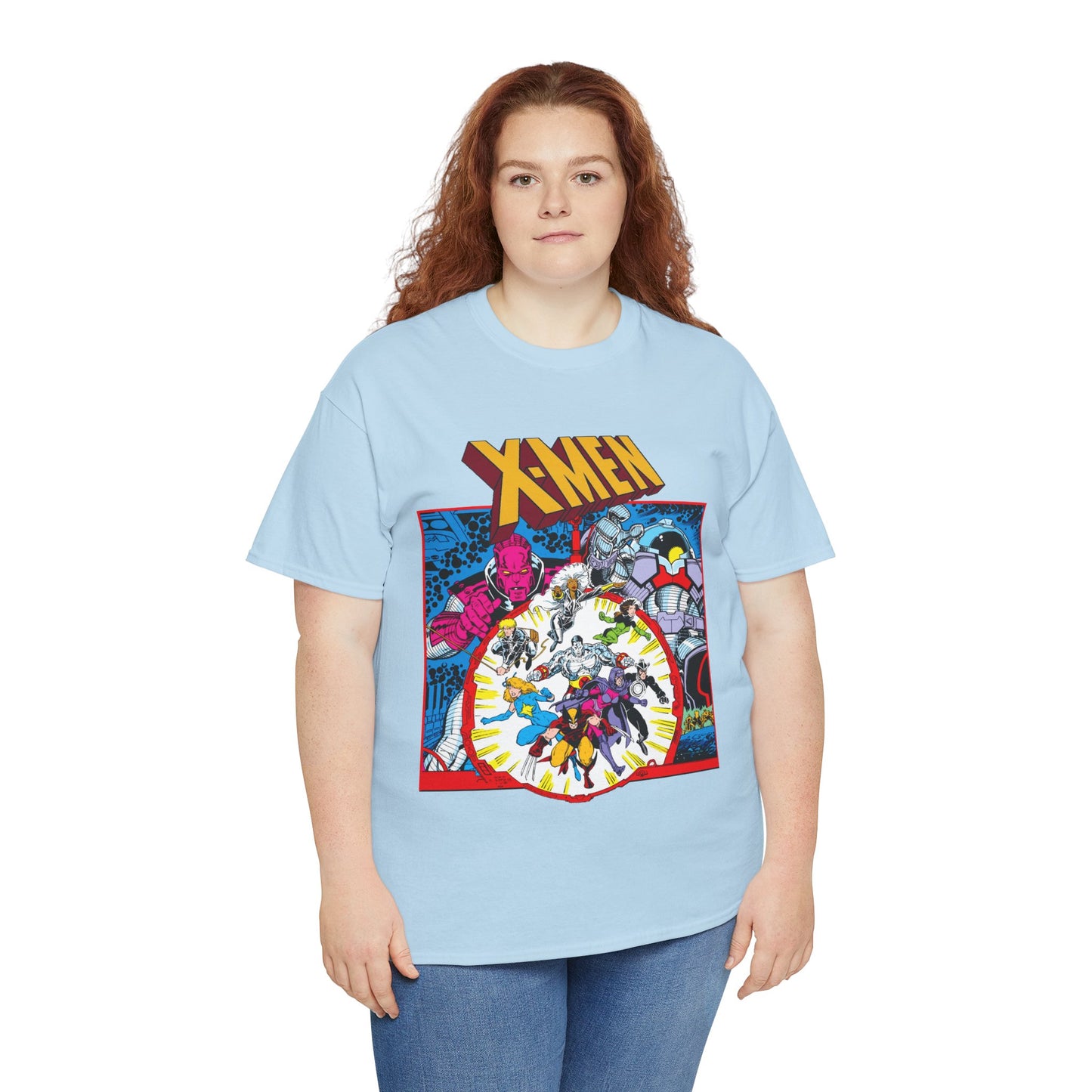 Uncanny X-Men T-Shirt - Arthur Adams Art - Wolverine, Havok, Rogue, Colossus, Psylocke, Longshot, Storm, Dazzler - High Evolutionary - Marvel Comics