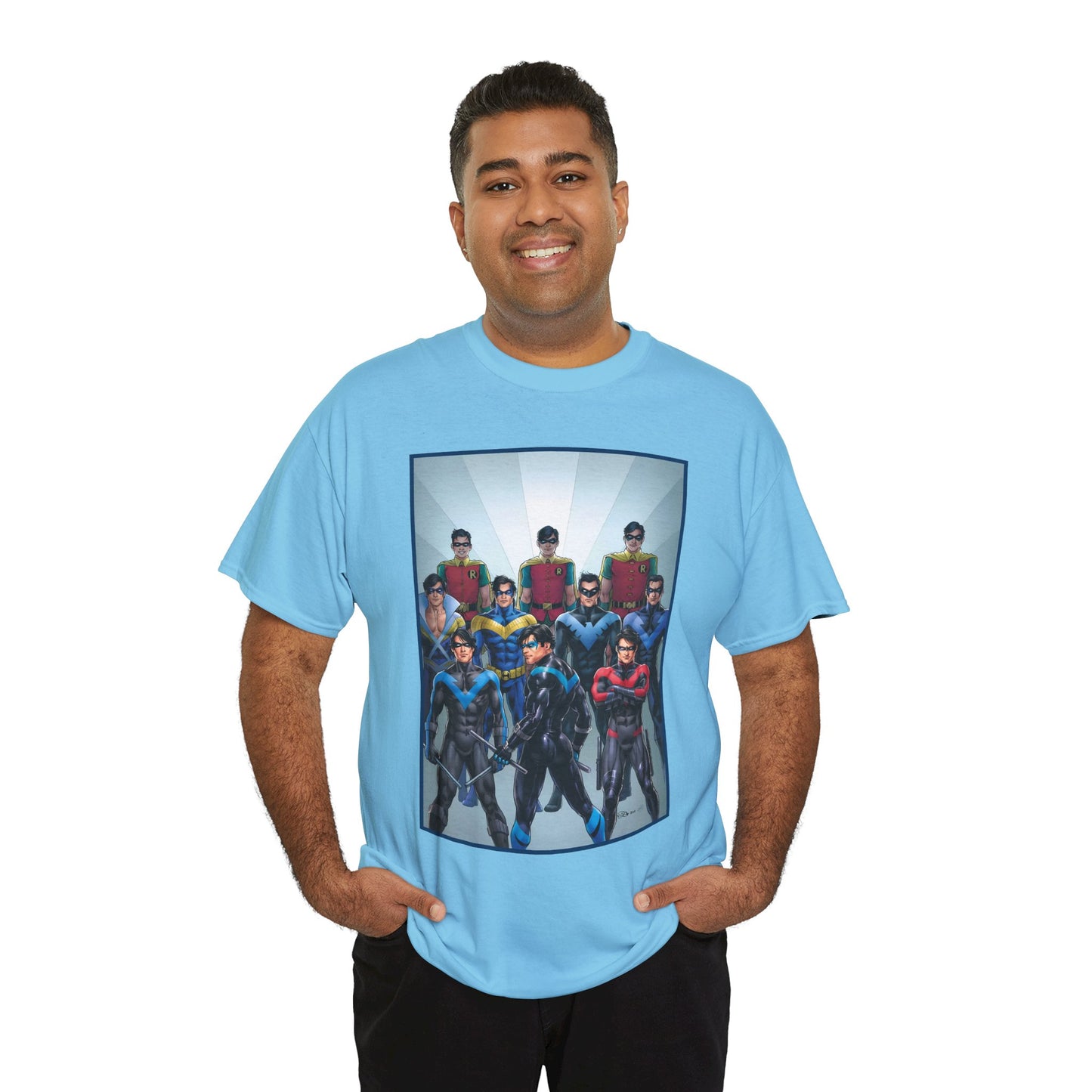 Nightwing Through the Ages T-Shirt - Nicola Scott Art - Dick Grayson, Robin the Boy Wonder - Batman Sidekick - New Teen Titans Leader - DC Comics