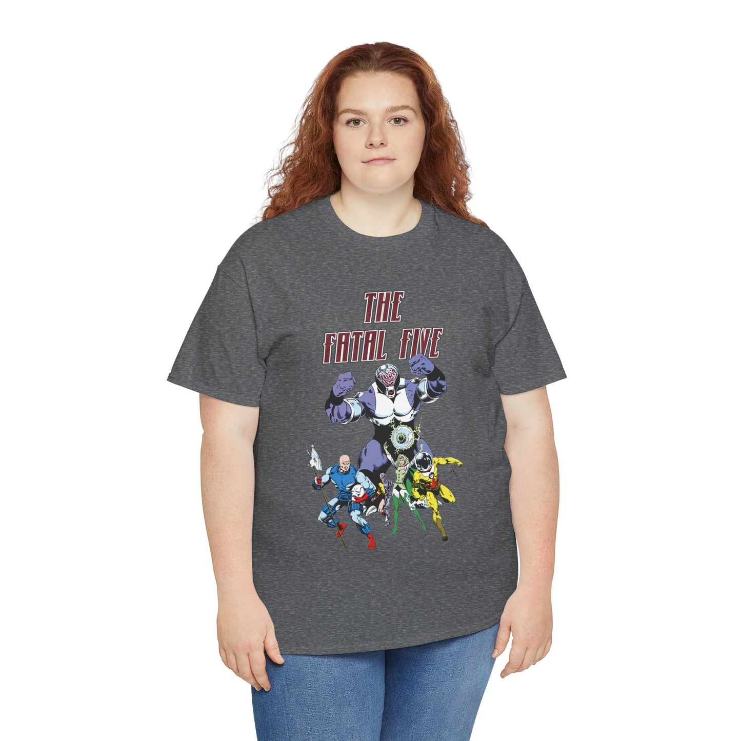 Fatal Five T-Shirt - Legion of Super-Heroes Villains - DC Comics LOSH - Validus, Emerald Empress