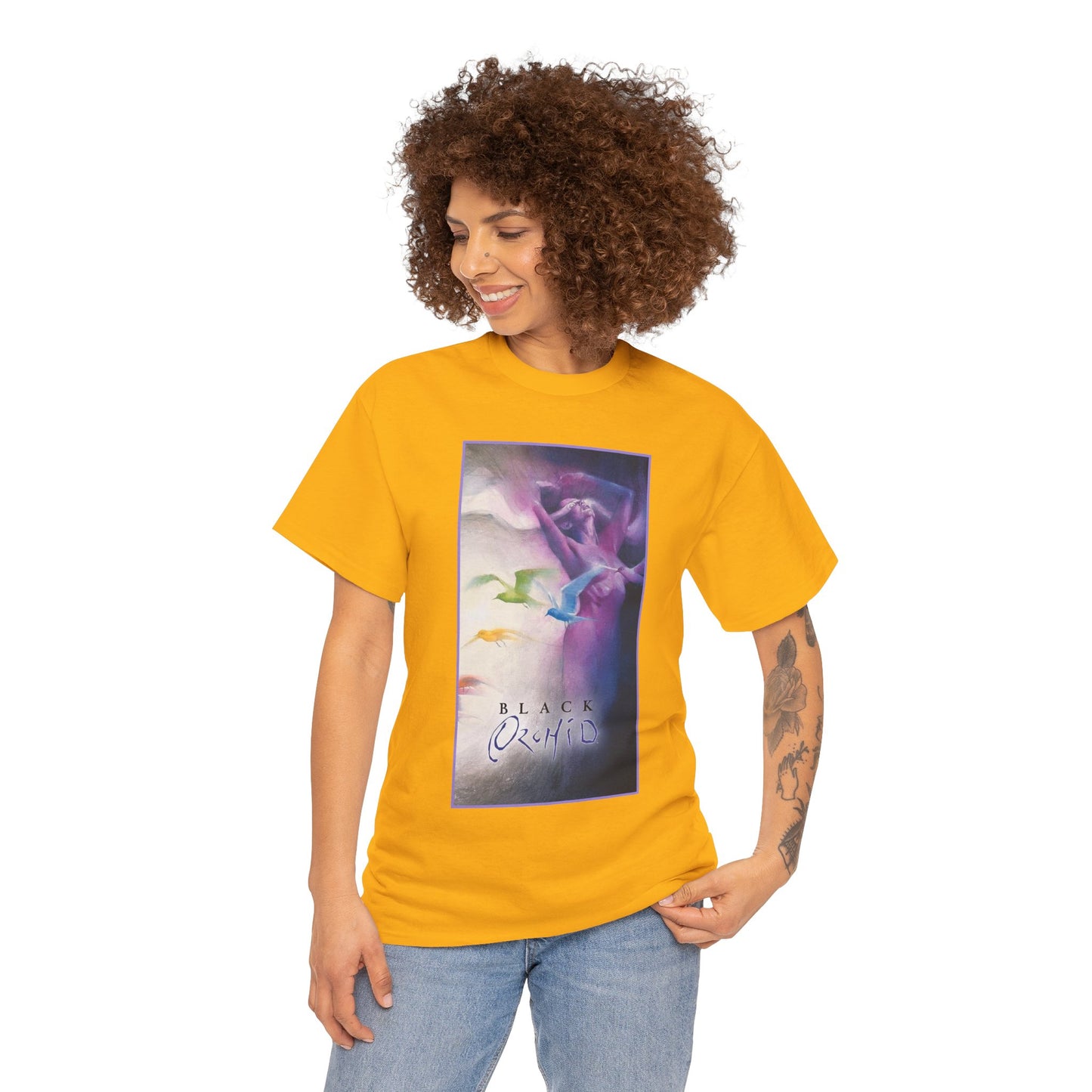 Black Orchid T-Shirt - Dave McKean Art - Susan Linden-Thorne - Neil Gaiman Story - DC Comics, Vertigo Comics