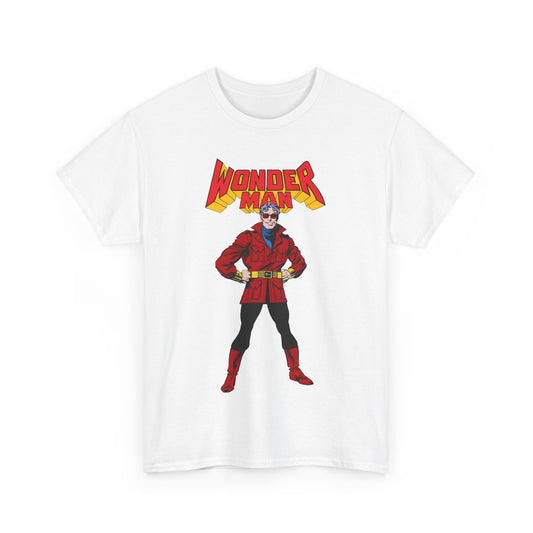 Wonder Man T-Shirt - George Perez Art - West Coast Avengers - Marvel Comics - Simon Williams - Safari Jacket Look