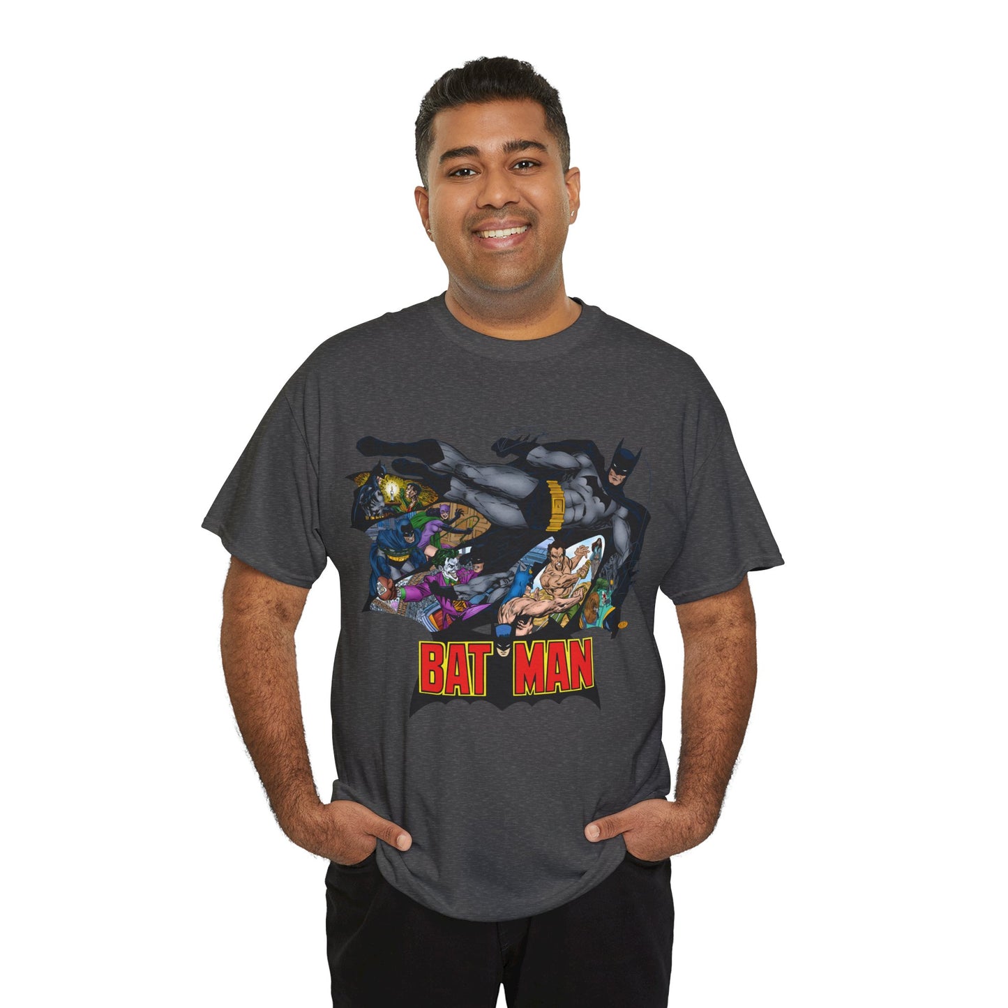 Batman T-Shirt - John Byrne Art - Joker, Catwoman, Ra's al Ghul, Talia - DC Comics - The Batcave