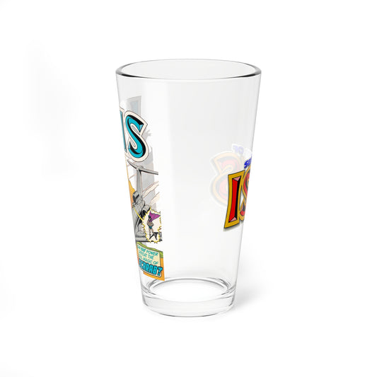 Isis Pint Glass, 16oz - DC Comics Art 1970s - Shazam/Captain Marvel TV Link - Popular TV Show Adaptation