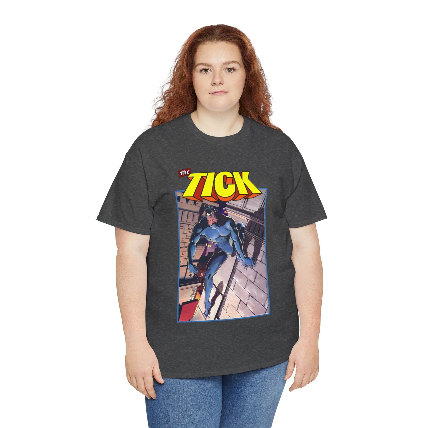 The Tick T-Shirt - Ben Edlund Creation - Popular 1980s Superhero