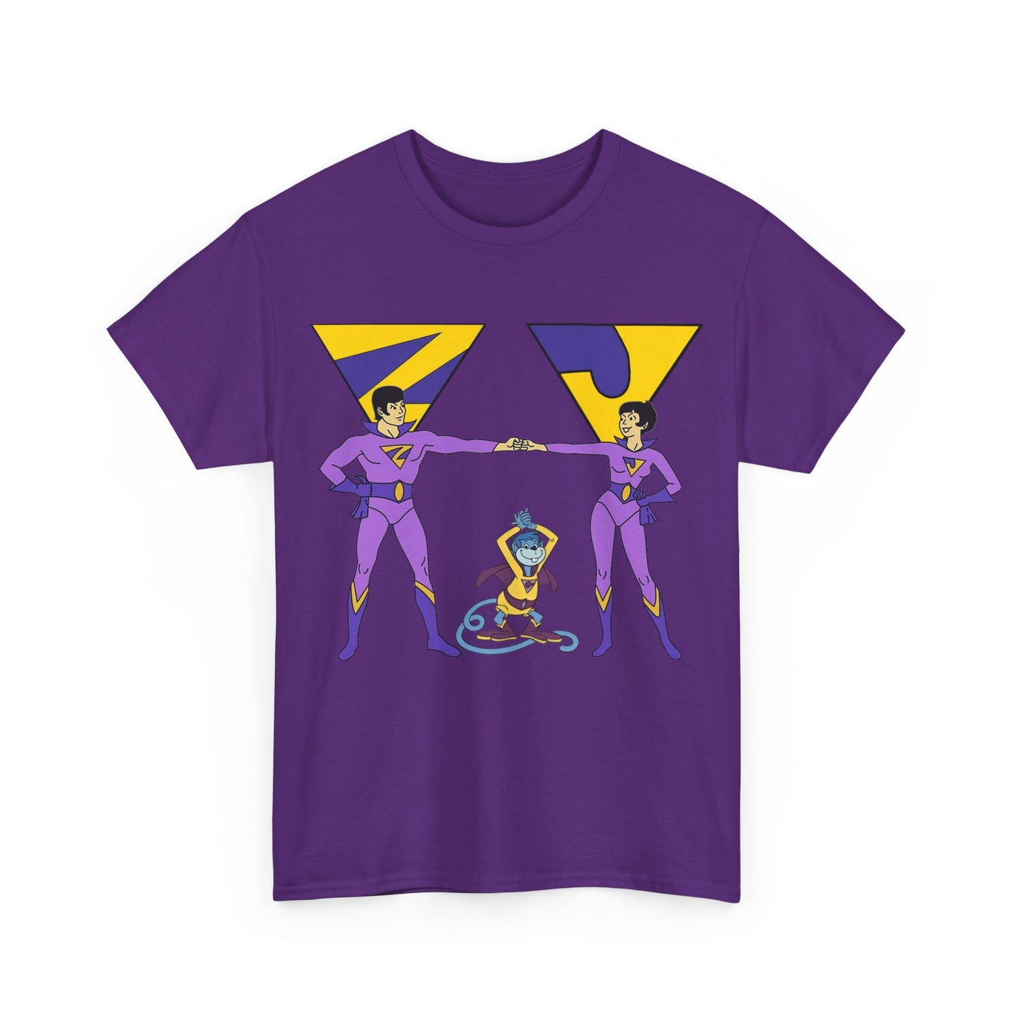 Wonder Twins T-Shirt - Super Friends - Zan & Jayna - Hanna-Barbera Cartoon - DC Comics