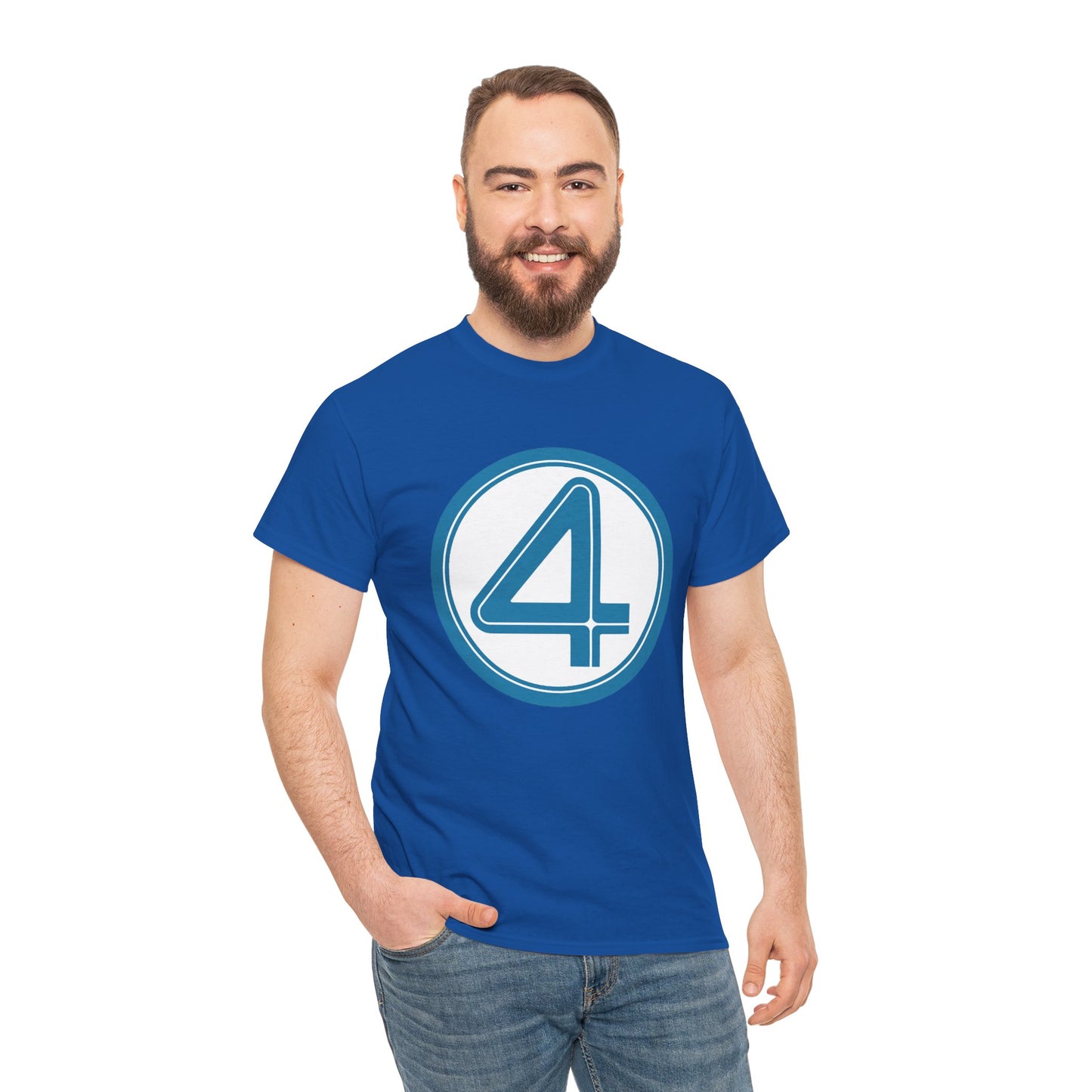 Fantastic Four Logo T-Shirt - New Marvel Movie 2025 - MCU - Pedro Pascal - 4 - Marvel Comics - Reed Richards