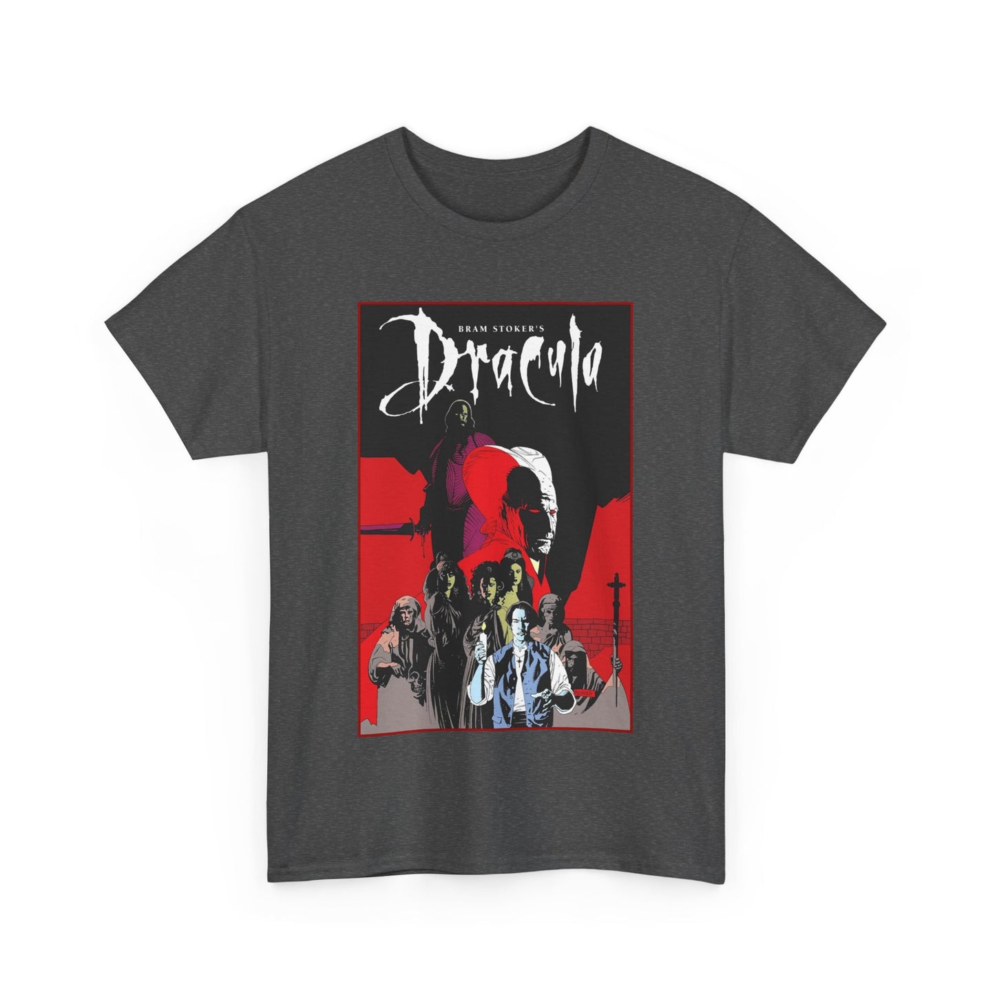 Bram Stoker's Dracula T-Shirt - Mike Mignola Art - Francis Ford Coppola Movie - Mina Murray, Jonathan Harker