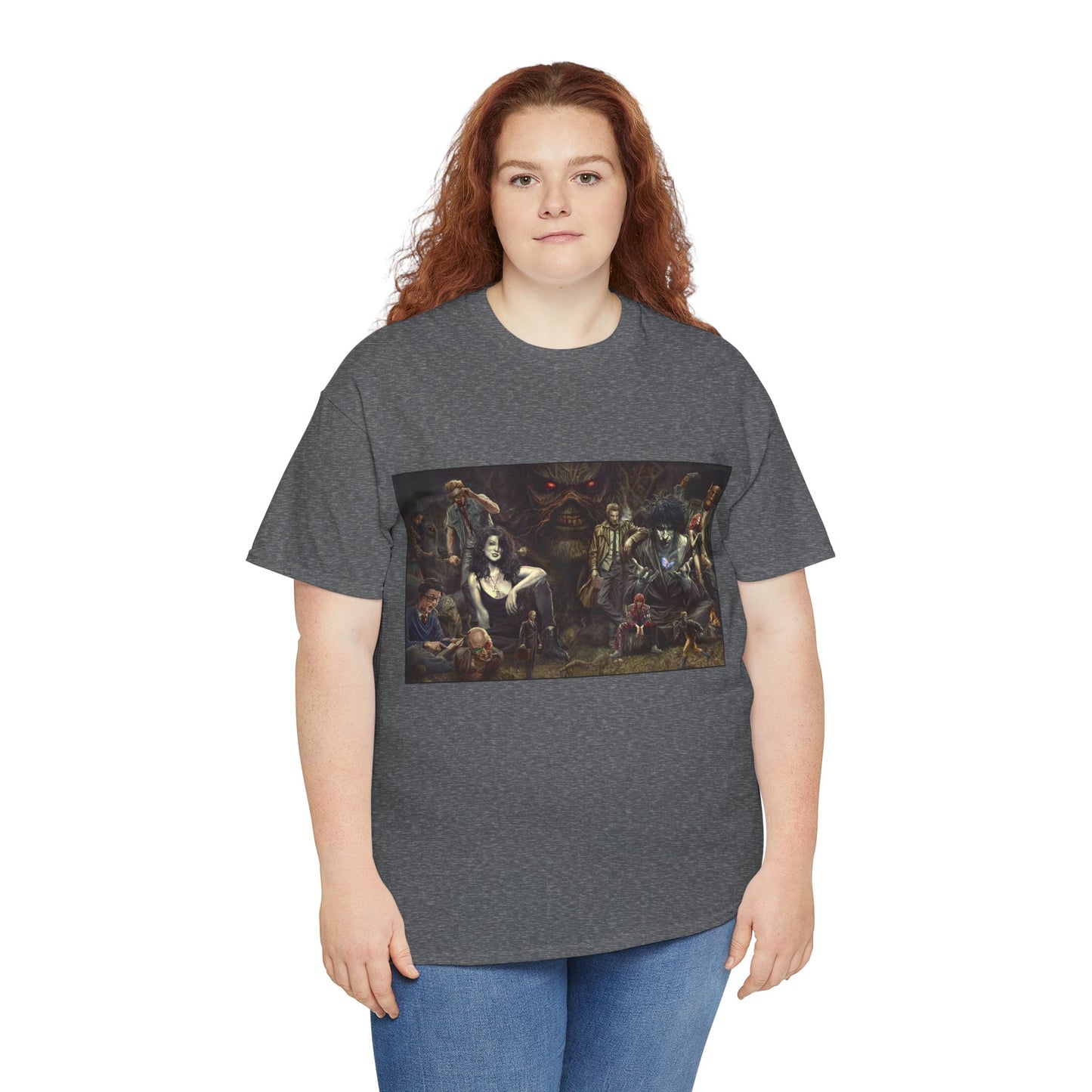 Vertigo Poster T-Shirt - Lee Bermejo Art - Swamp Thing, Sandman, Death, Spider Jerusalem, Shade - DC Comics