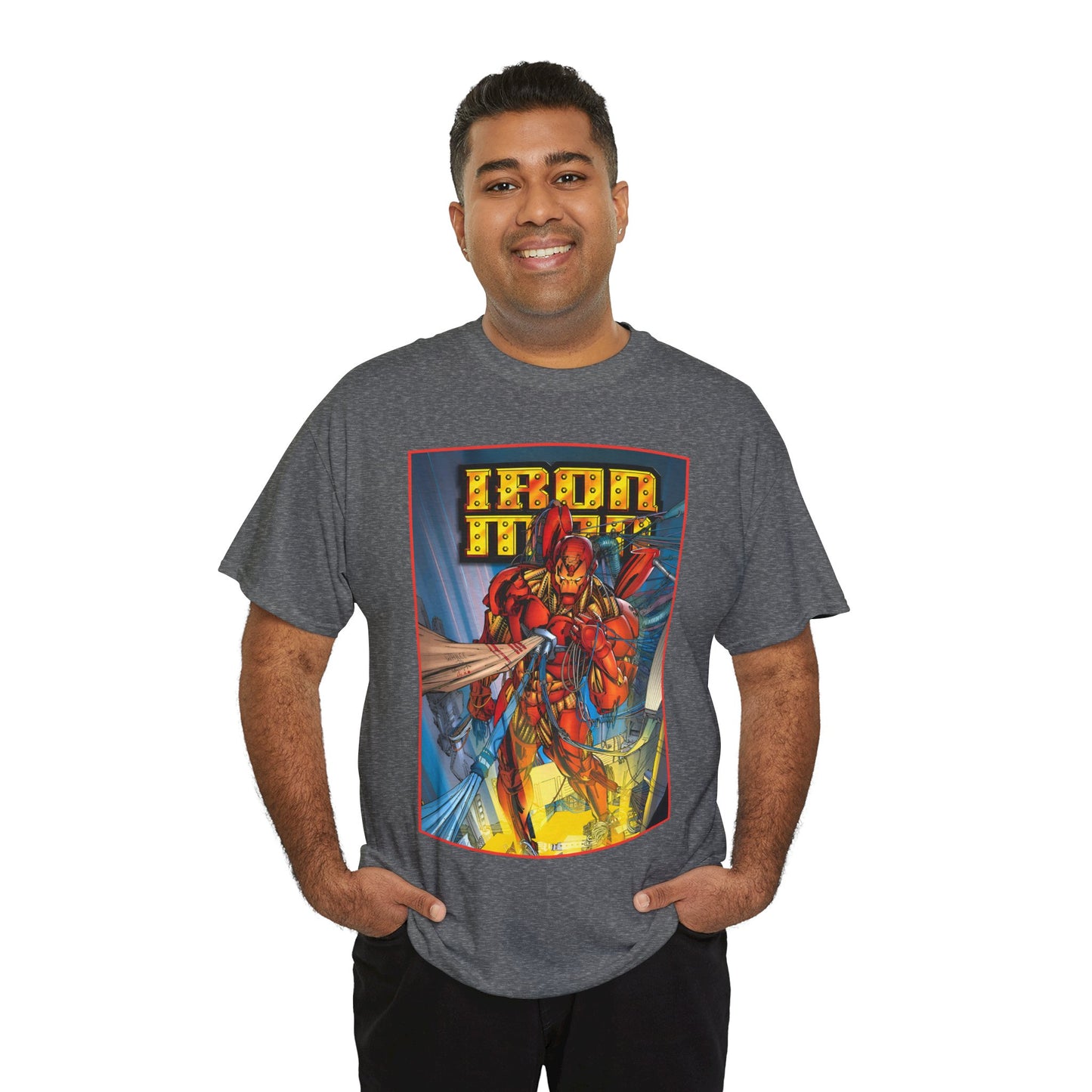 Iron Man T-Shirt - Heroes Reborn Whilce Portacio Art - Popular Marvel Comics Series - Tony Stark