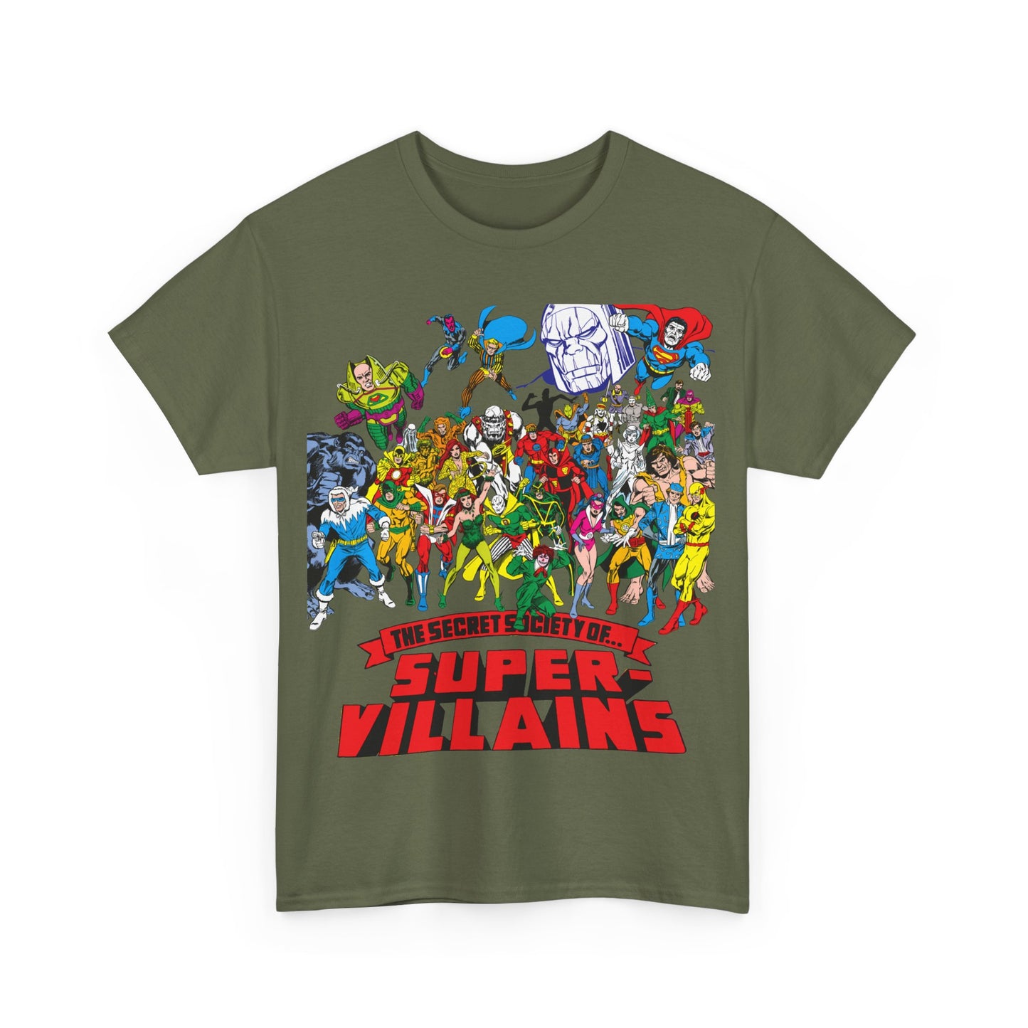 Secret Society of Super-Villains T-Shirt - DC Comics - SSOSV - Luthor, Grodd, Darkseid, Sinestro, Poison Ivy, Mirror Master