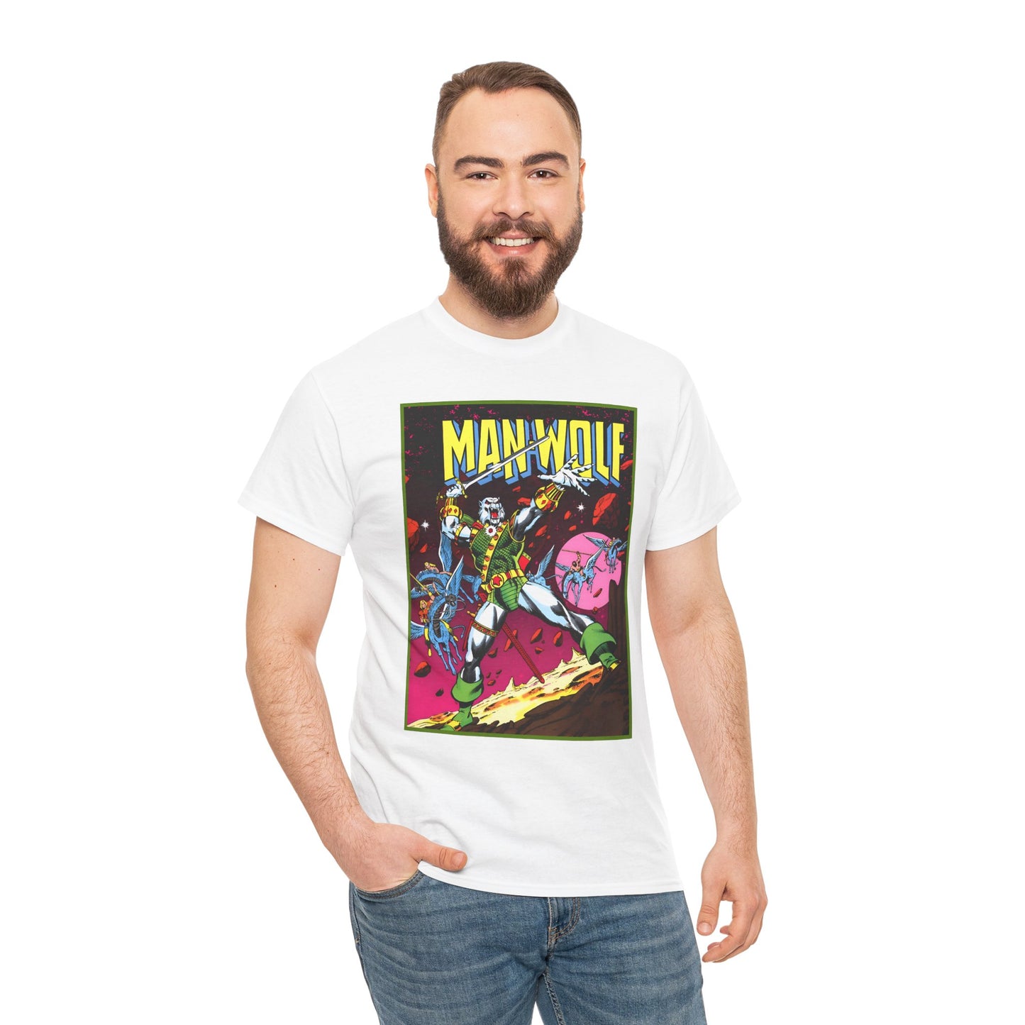 Man-Wolf T-Shirt - George Perez Art - Colonel John Jameson - Marvel Premiere #45 Cover Art - Marvel Comics