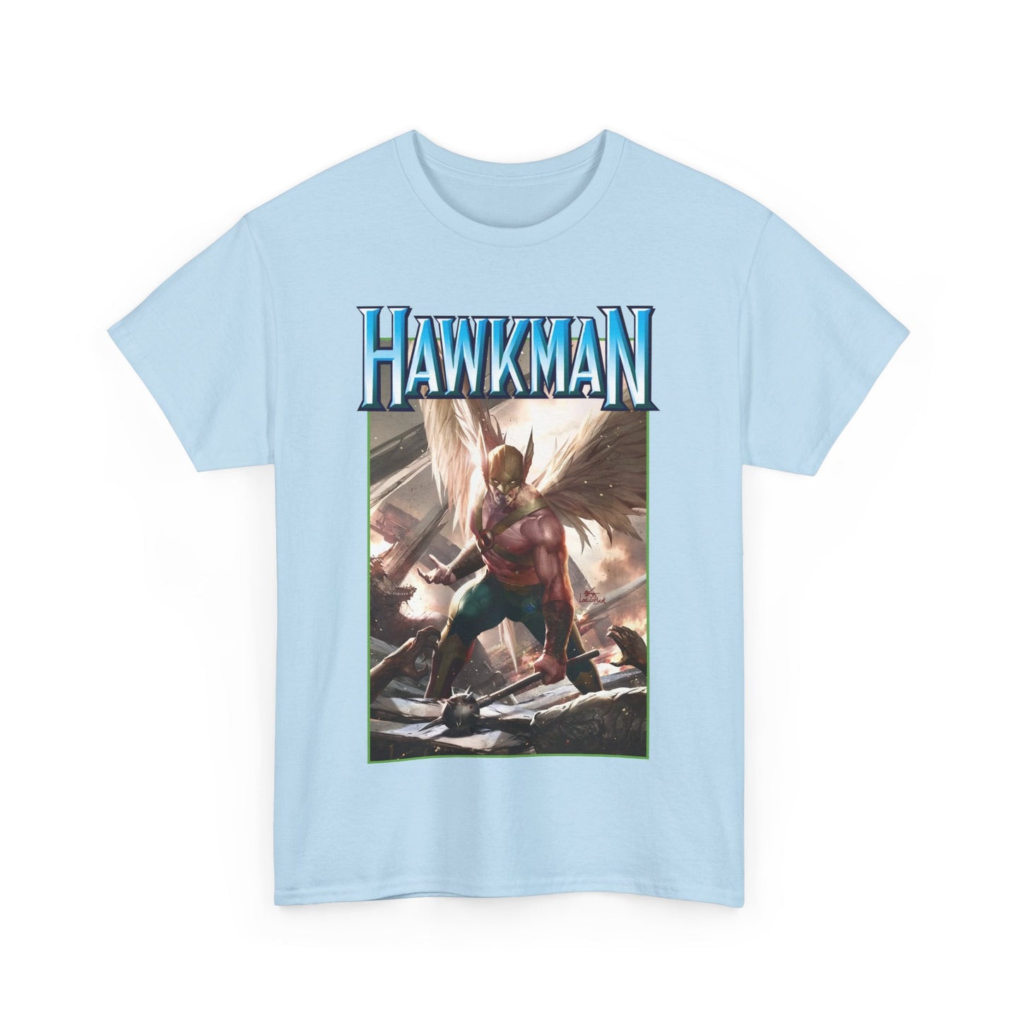 Hawkman T-Shirt - Lee Inhyuk Art - Carter Hall - JLA Member - Nth Metal - Thanagar - DC Comics
