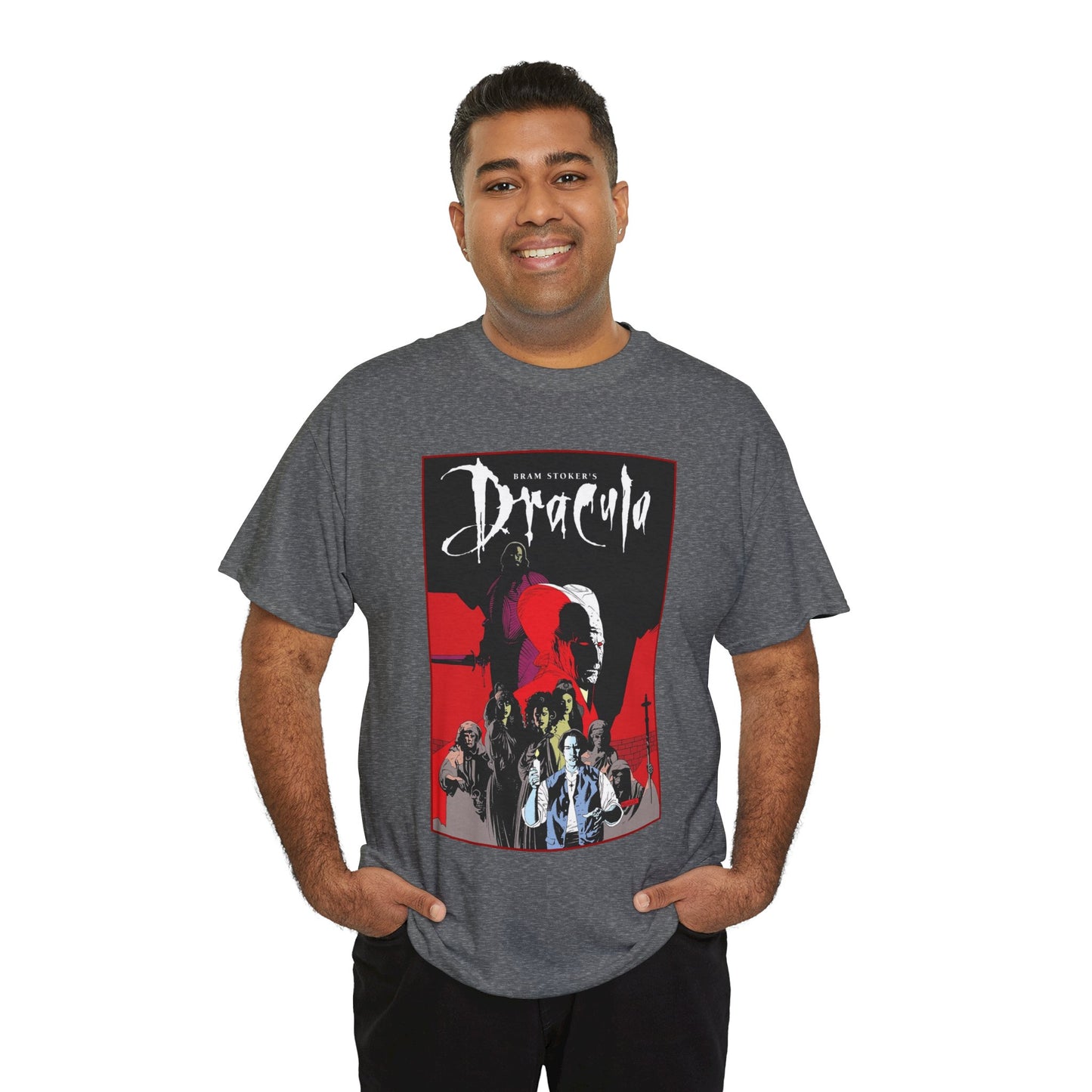 Bram Stoker's Dracula T-Shirt - Mike Mignola Art - Francis Ford Coppola Movie - Mina Murray, Jonathan Harker