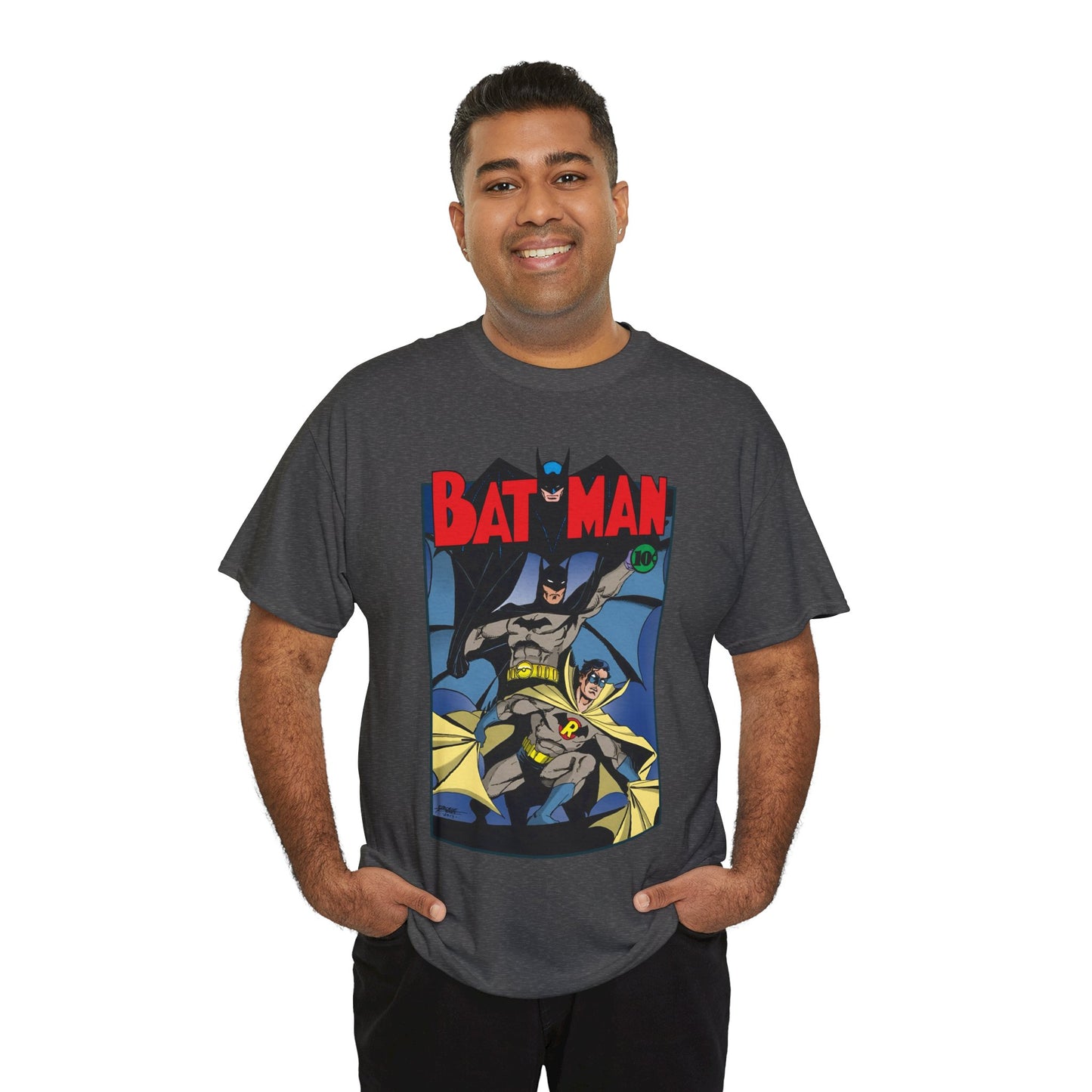 Batman & Robin T-Shirt - George Perez Art - Earth 2 - DC Comics - Golden Age JSA - Bruce Wayne & Dick Grayson