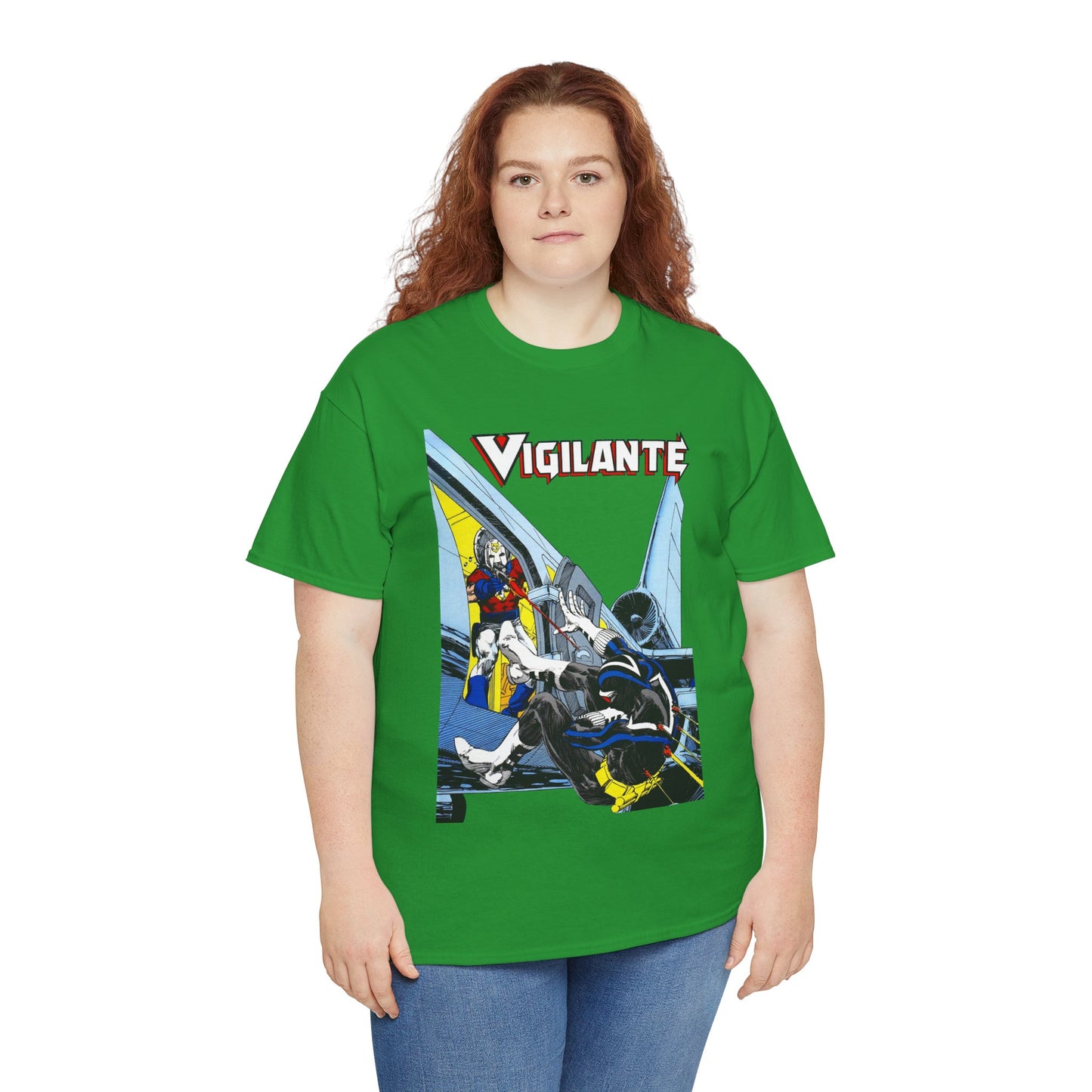Vigilante Vs Peacemaker T-Shirt - Mike Grell Art - Adrian Chase - DC Comics