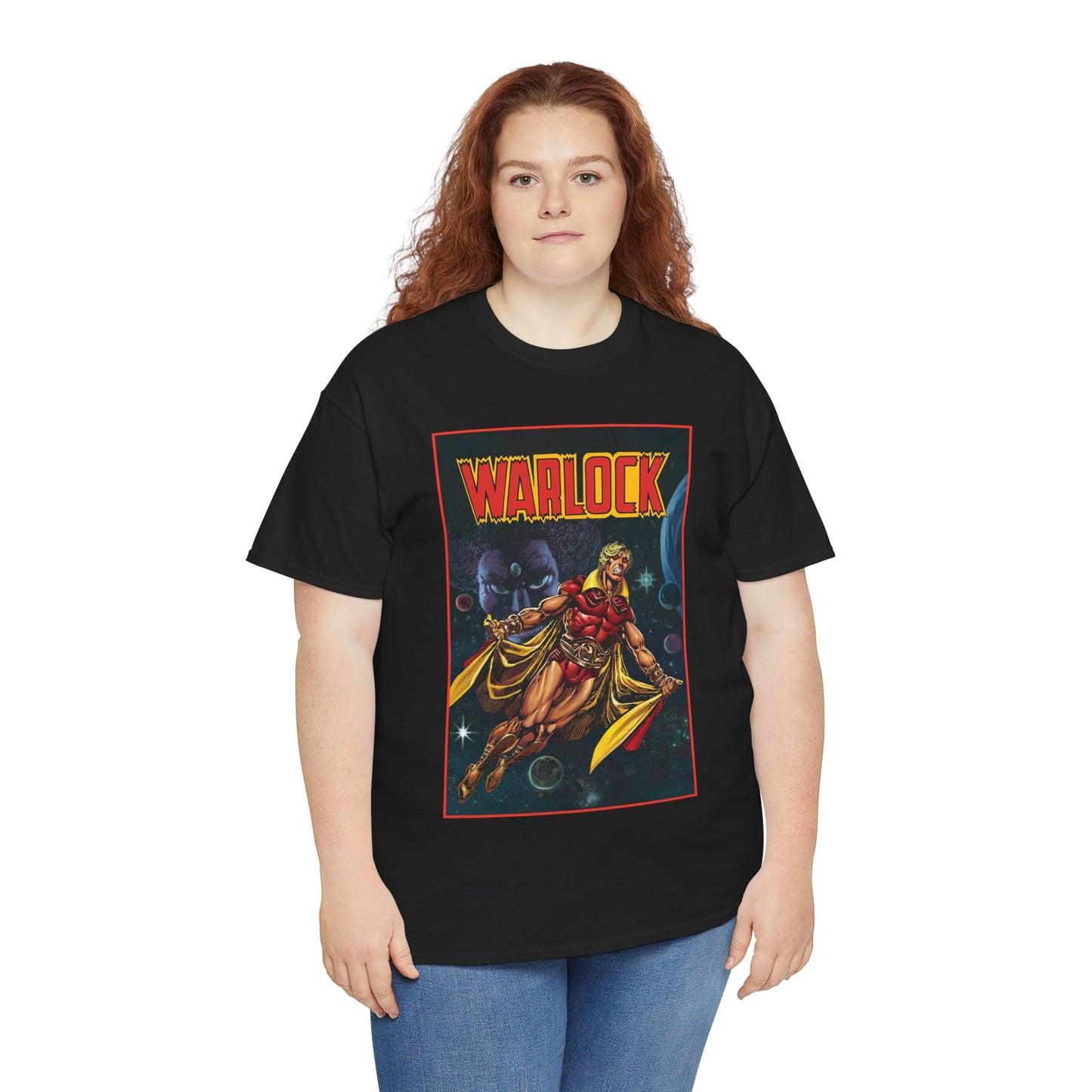 Warlock T-Shirt - Jim Starlin Art - Marvel Comics - Cosmic Superhero - The Enclave - Him