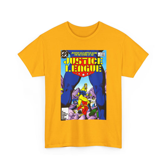 Justice League T-Shirt - Kevin Maguire Art - Booster Gold - DC Comics