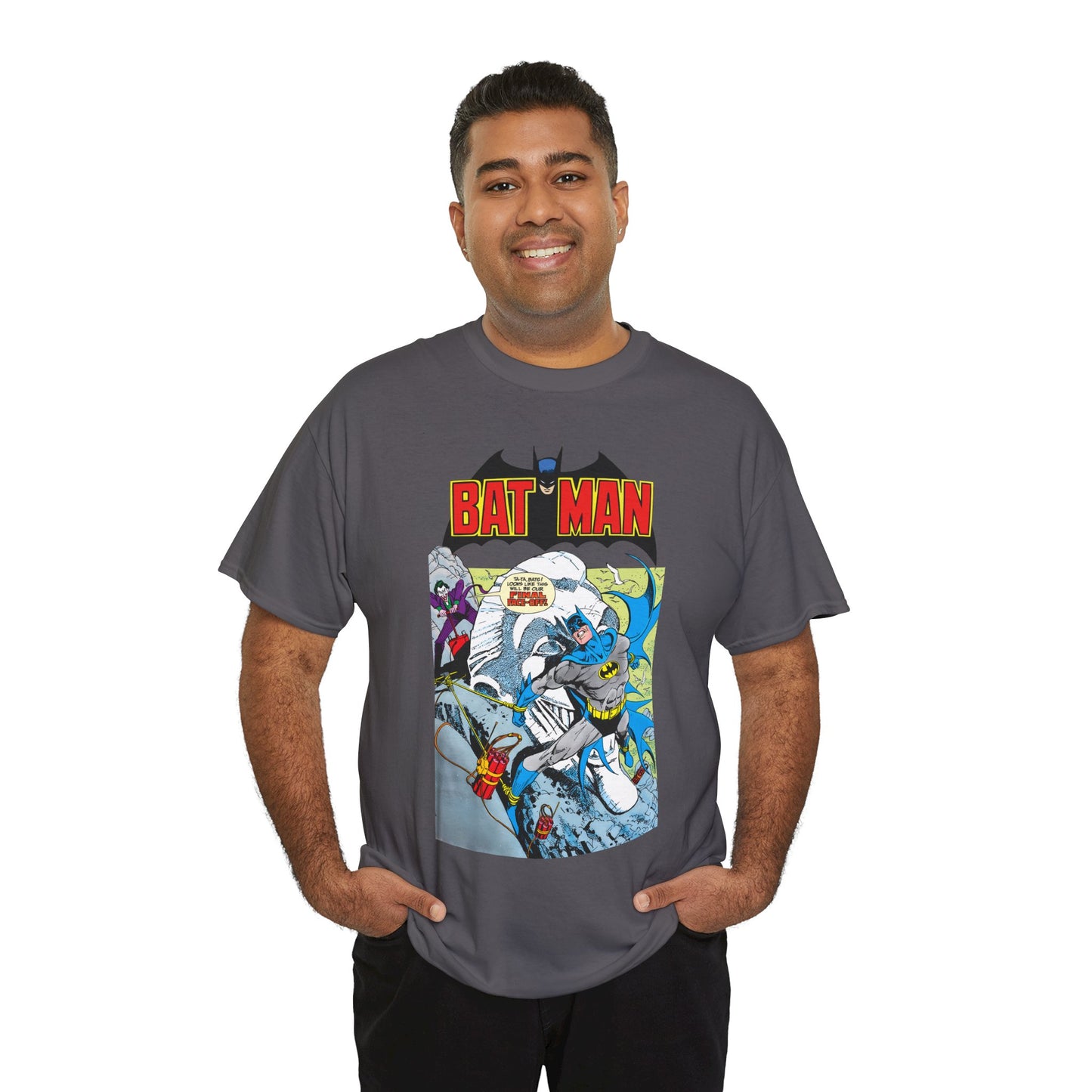 Batman T-Shirt - José Luis García-López Art - Joker - #353 Cover Art - Batman Strapped to Mount Rushmore - Amazing Bronze Age Art