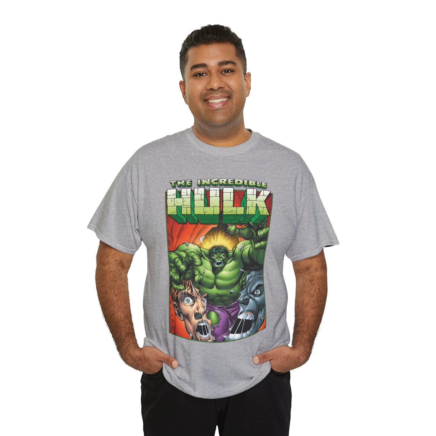 Incredible Hulk T-Shirt - Dale Keown Art - Bruce Banner Psyche - Peter David Story - 1990s Art - Marvel Comics