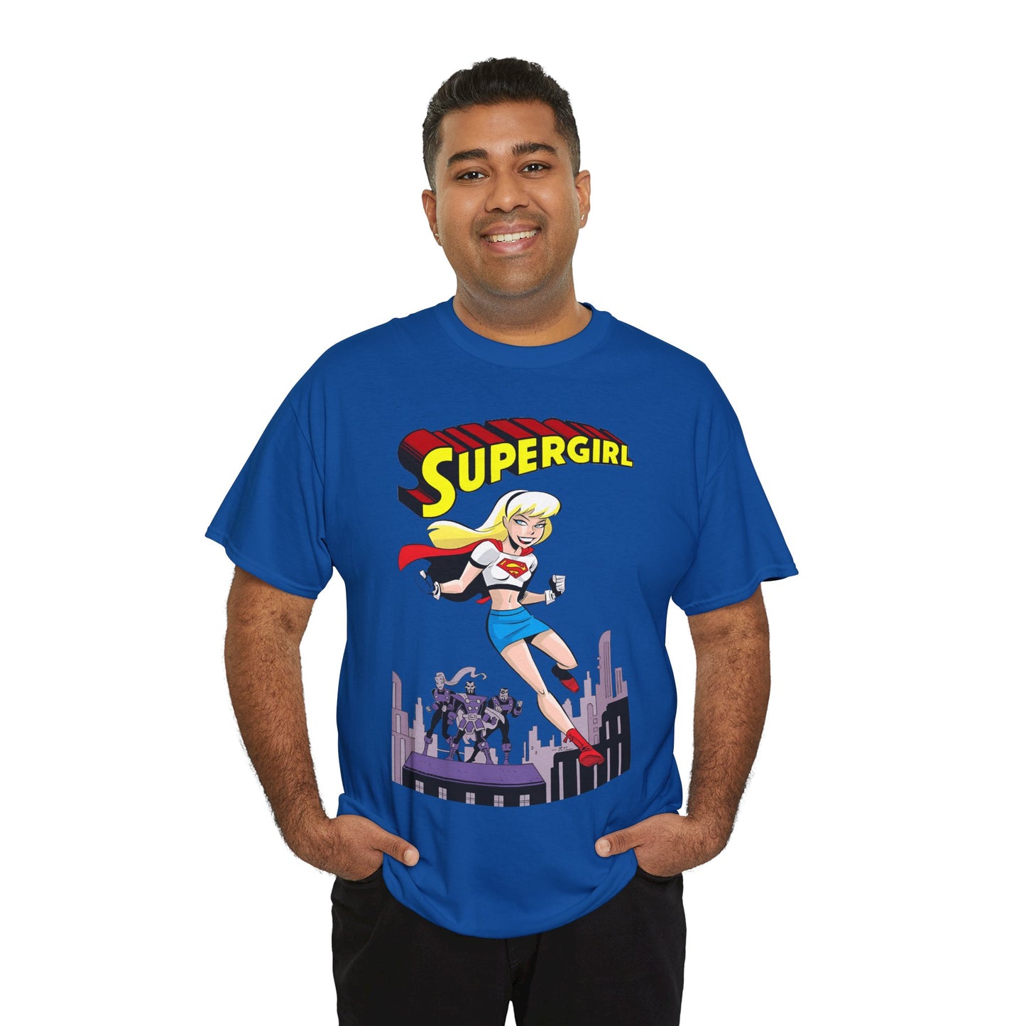 Supergirl T-Shirt - Bruce Timm Art - DC Comics Animated Series 1990s - Kara, Superman's Cousin