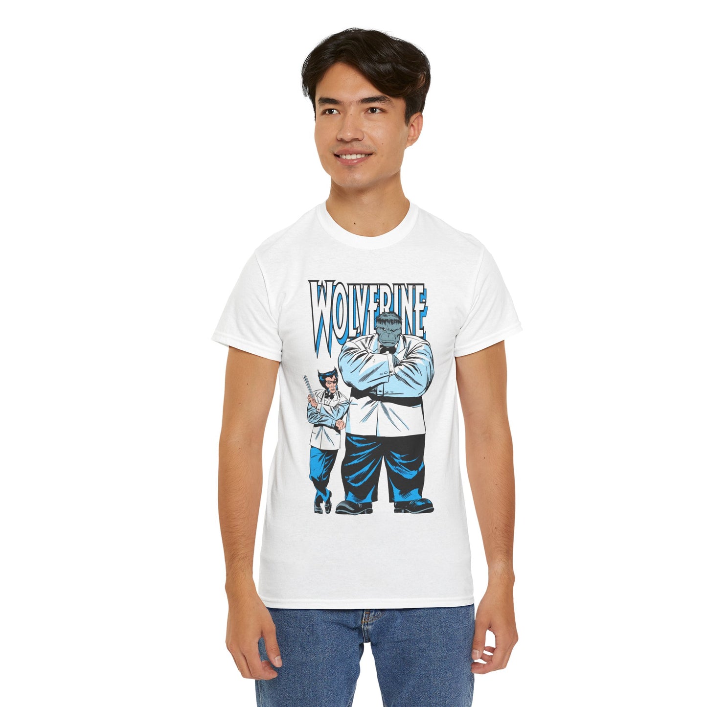 Wolverine & Hulk T-Shirt - Patch & Joe Fix-It - John Buscema Art - Logan in Madripoor - X-Men Character in Solo Adventure - Marvel Comics