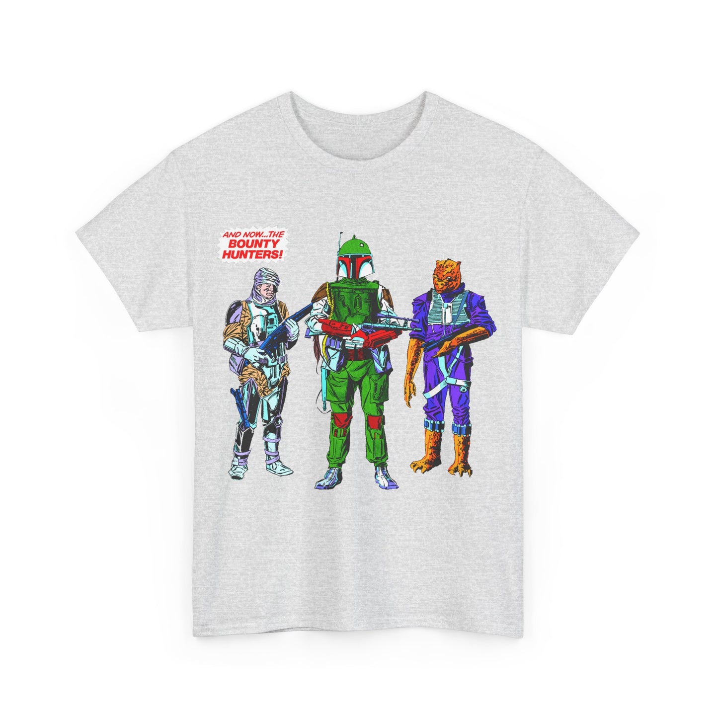 Boba Fett, Bossk, Dengar T-Shirt - Star Wars Bounty Hunters from Empire Strikes Back - Marvel Comics 1980s Art - Alternate Colors