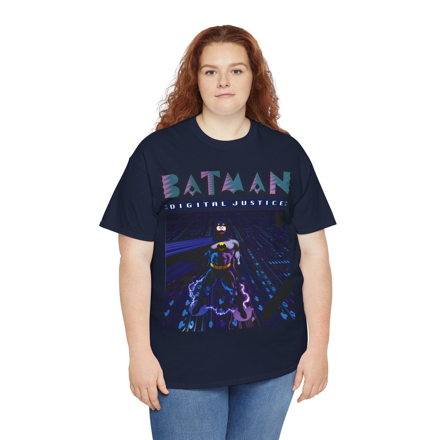 Batman Digital Justice T-Shirt - Pepe Moreno Computer Generated Art - Graphic Novel - Gotham City, Bruce Wayne - DC Comics