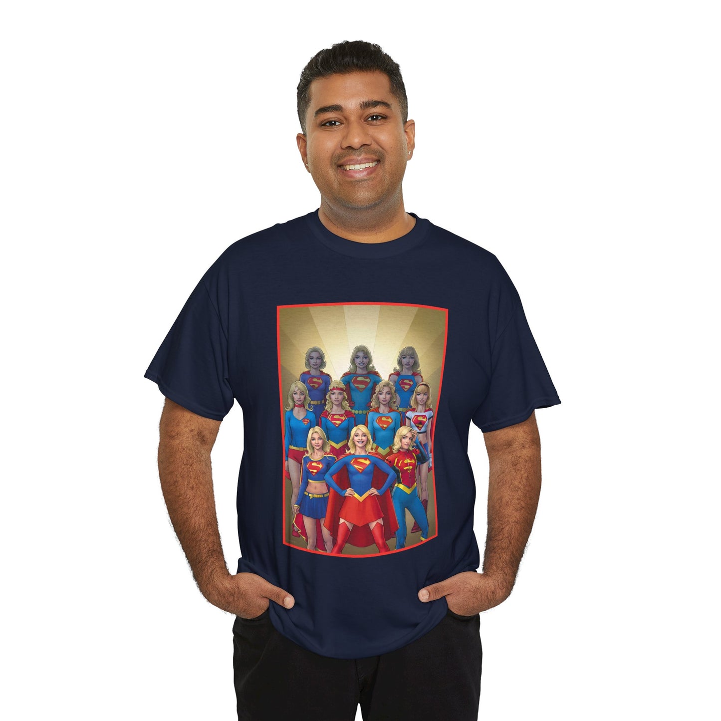 Supergirl Through the Ages T-Shirt - Nicola Scott Art - Kara from Kandor, Superman's Cousin, Linda Danvers - Survivor from Krypton - DC Comics