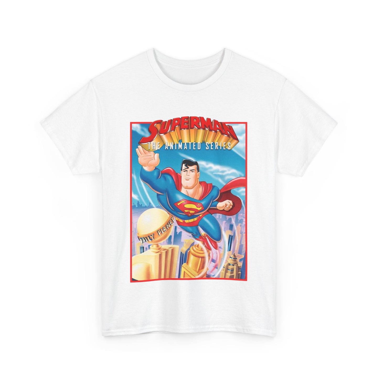 Superman The Animated Series T-Shirt - DC Comics - WB Cartoon 1990s - Metropolis - Man of Steel - Daily Planet