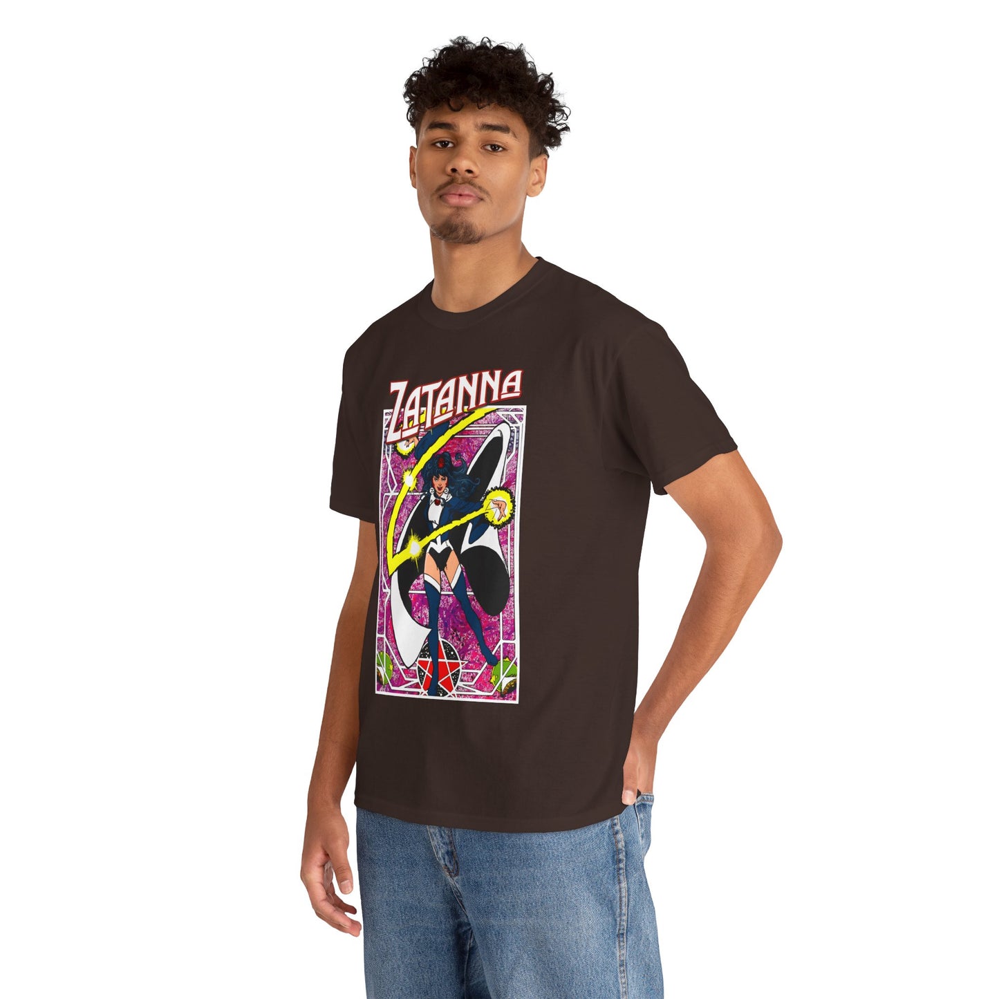 Zatanna T-Shirt - George Perez Postcard Art - Justice League Magic Member - JLA Satellite Era - DC Comics