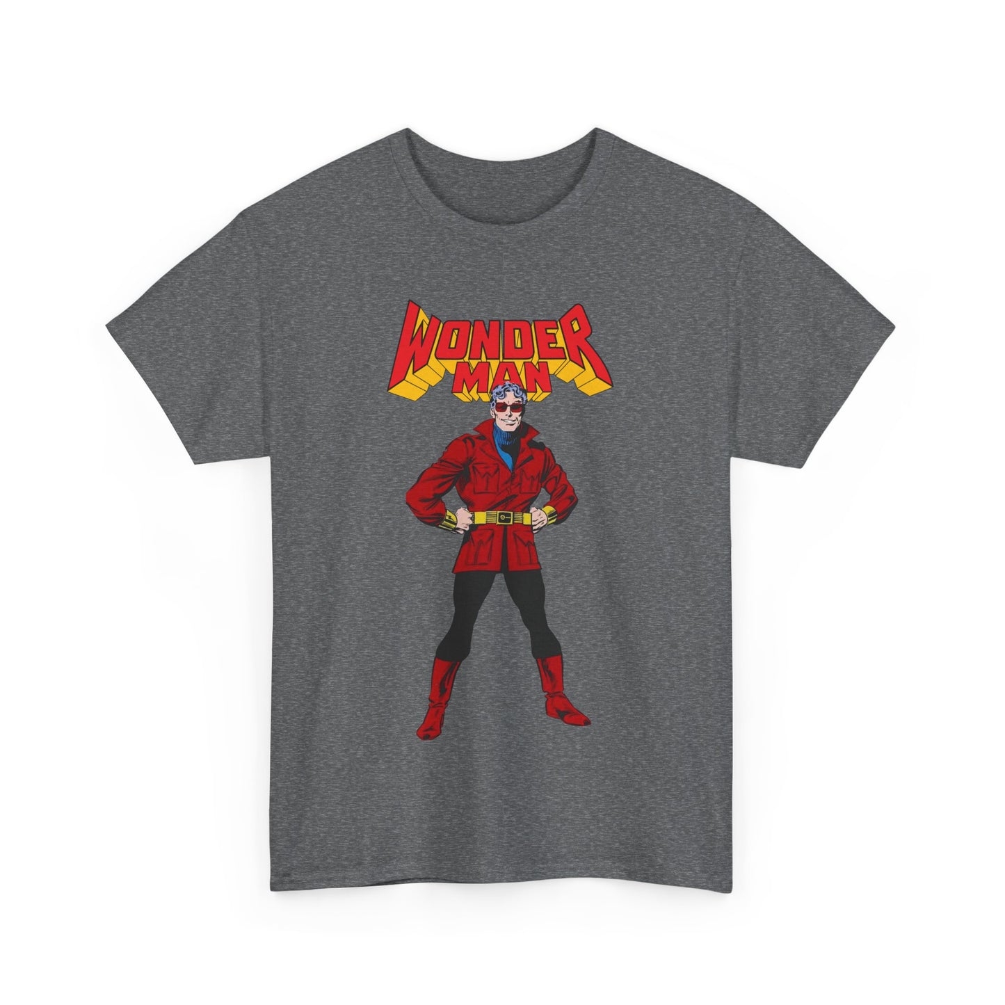 Wonder Man T-Shirt - George Perez Art - West Coast Avengers - Marvel Comics - Simon Williams - Safari Jacket Look