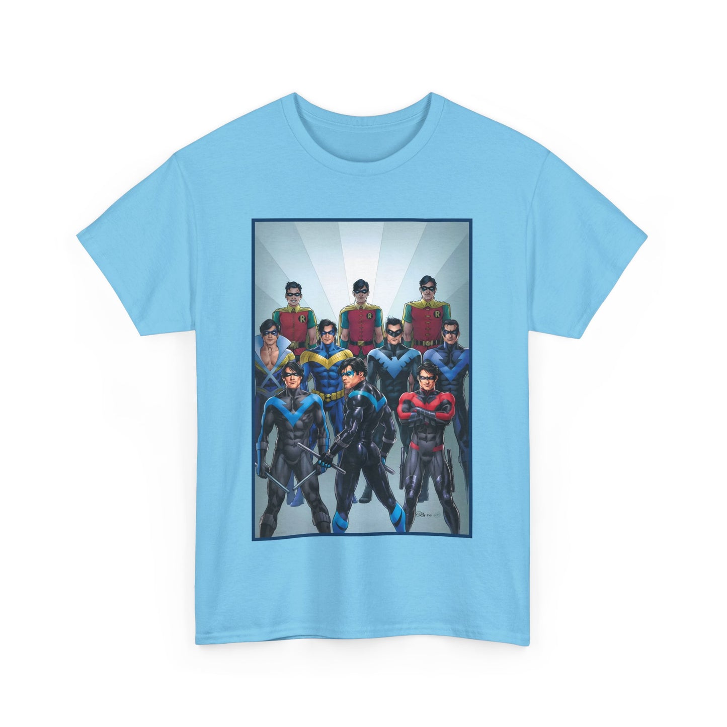 Nightwing Through the Ages T-Shirt - Nicola Scott Art - Dick Grayson, Robin the Boy Wonder - Batman Sidekick - New Teen Titans Leader - DC Comics