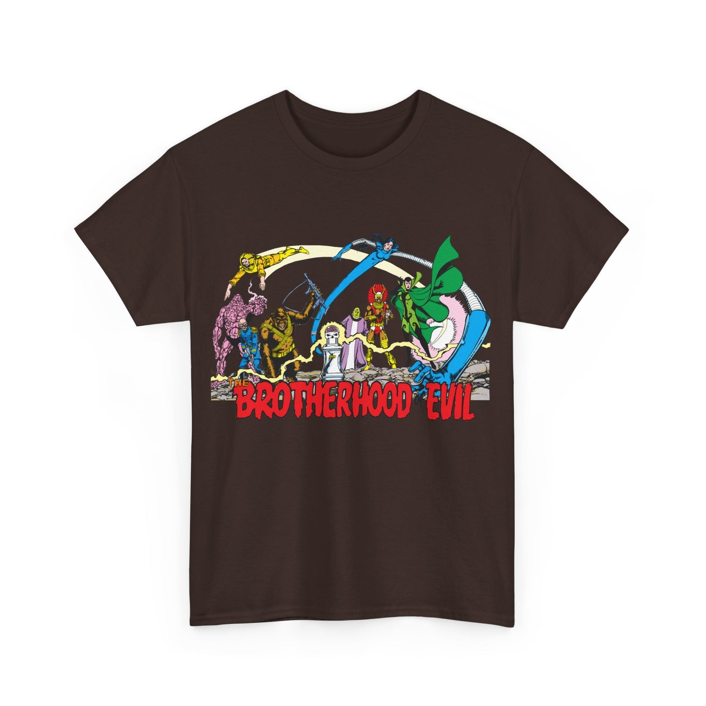 Brotherhood of Evil T-Shirt - George Perez Art - New Teen Titans, Doom Patrol - DC Comics - Madame Rouge, Phobia