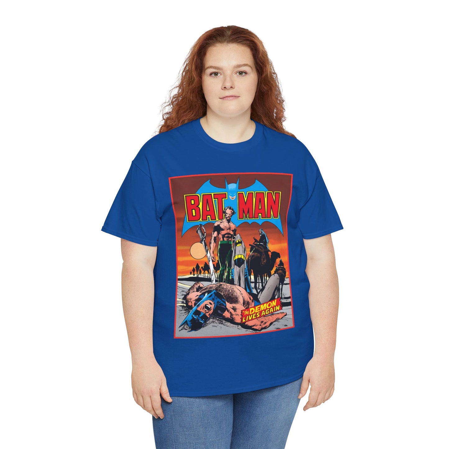 Batman T-Shirt - Neal Adams Art - R'as Al Ghul - Demon Lives Again - DC Comics - Dark Knight Detective