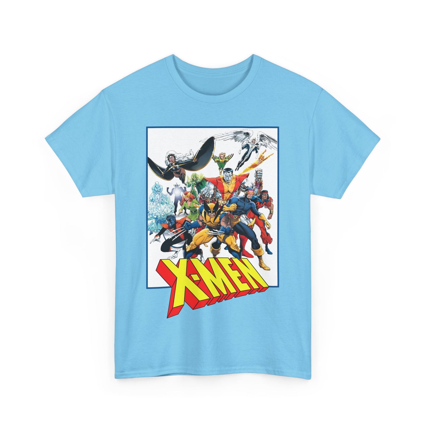X-Men T-Shirt - Classic Arthur Adams Art - Marvel Comics - Wolverine, Colossus, Storm, Cyclops, Nightcrawler, Iceman