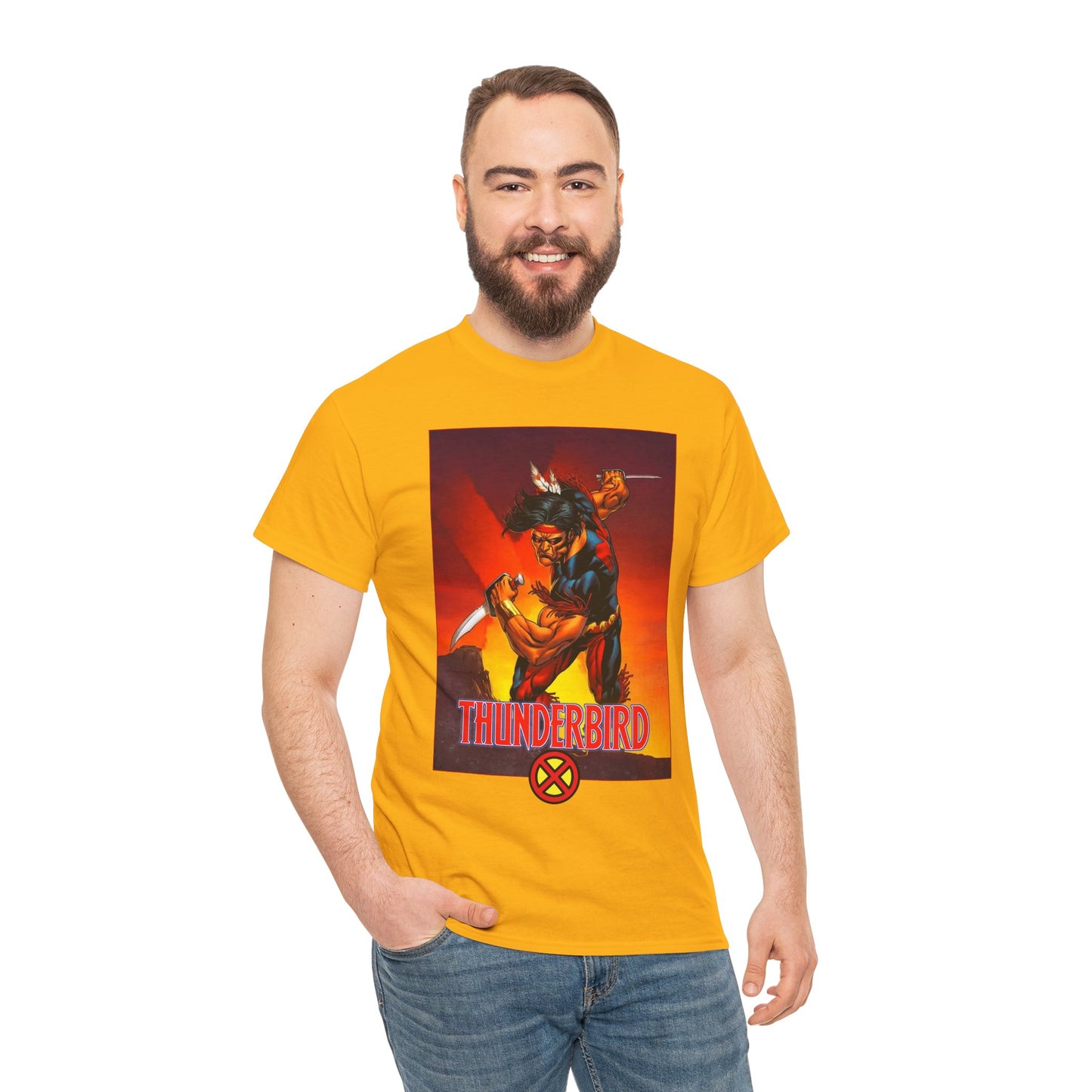 Thunderbird T-Shirt - John Proudstar, Original X-Men Member - Apache Native American - Marvel Comics