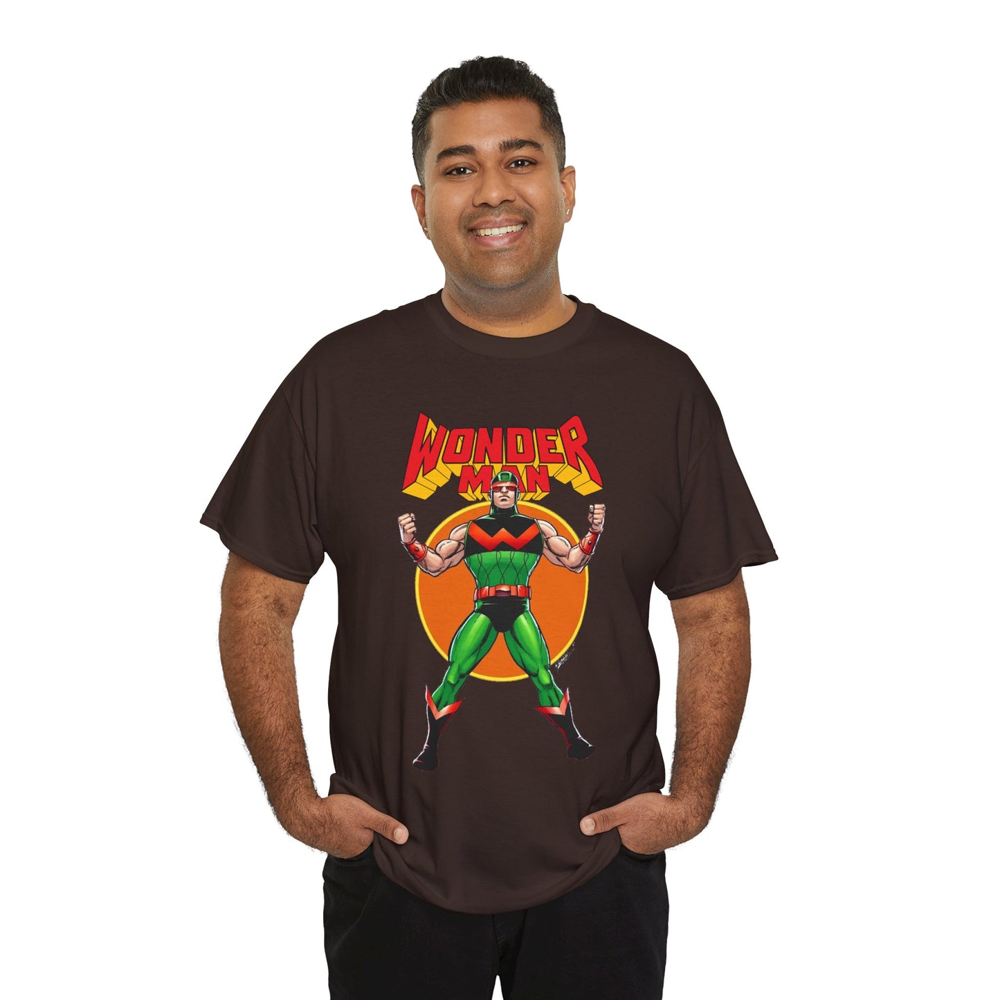 Wonder Man T-Shirt - Classic George Perez Art - Simon Williams, Avengers Member - Popular Marvel Comics Character