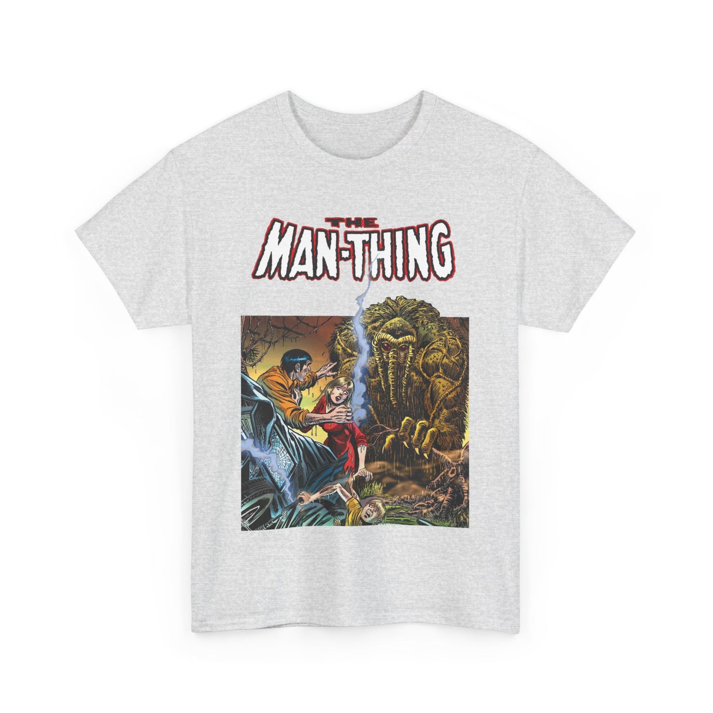 Man-Thing T-Shirt - Adventure into Fear #18 Cover Art - Marvel Comics - Whatever Knows Fear Burns At The Touch - Swamp Monster