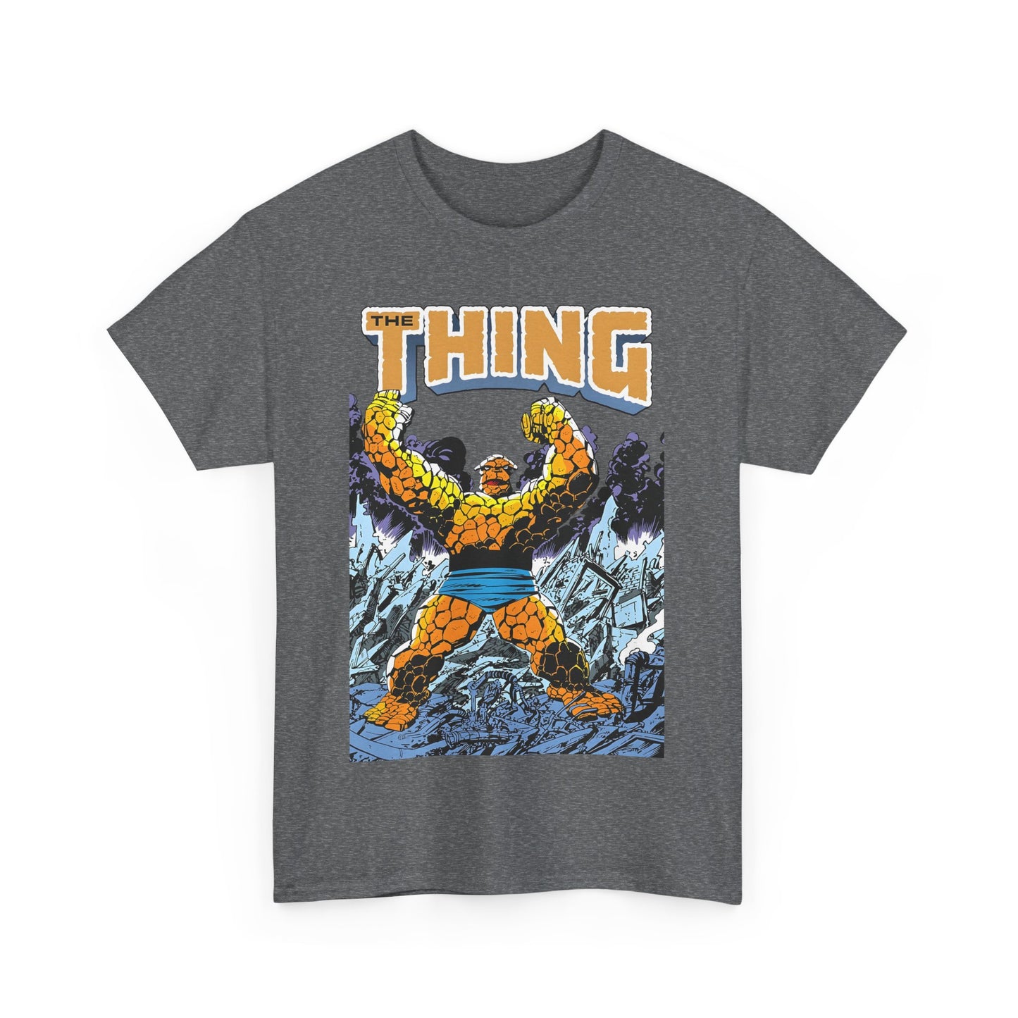 The Thing T-Shirt - John Byrne Art - Member of the Fantastic Four - Marvel Comics 1980s - Ben Grimm