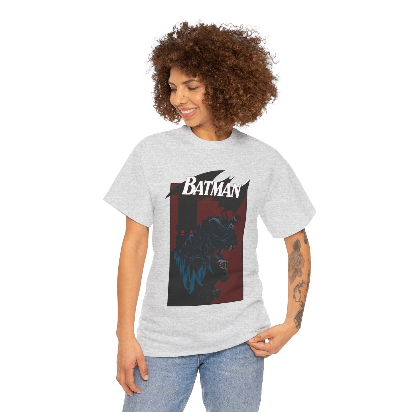 Batman T-Shirt - Kelley Jones Art - 1990s Dark Knight Detective Artwork - Perched on a Gargoyle - DC Comics