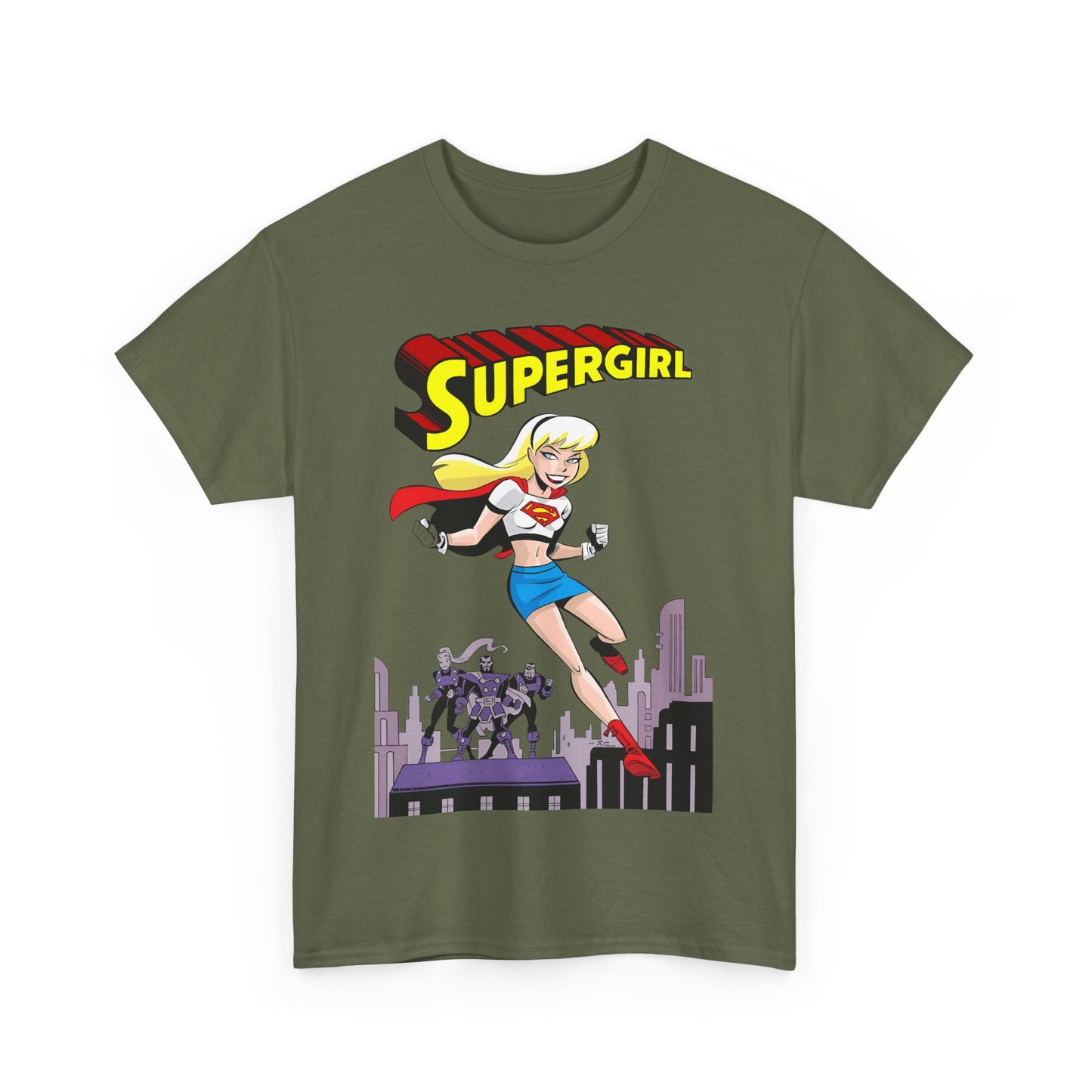 Supergirl T-Shirt - Bruce Timm Art - DC Comics Animated Series 1990s - Kara, Superman's Cousin