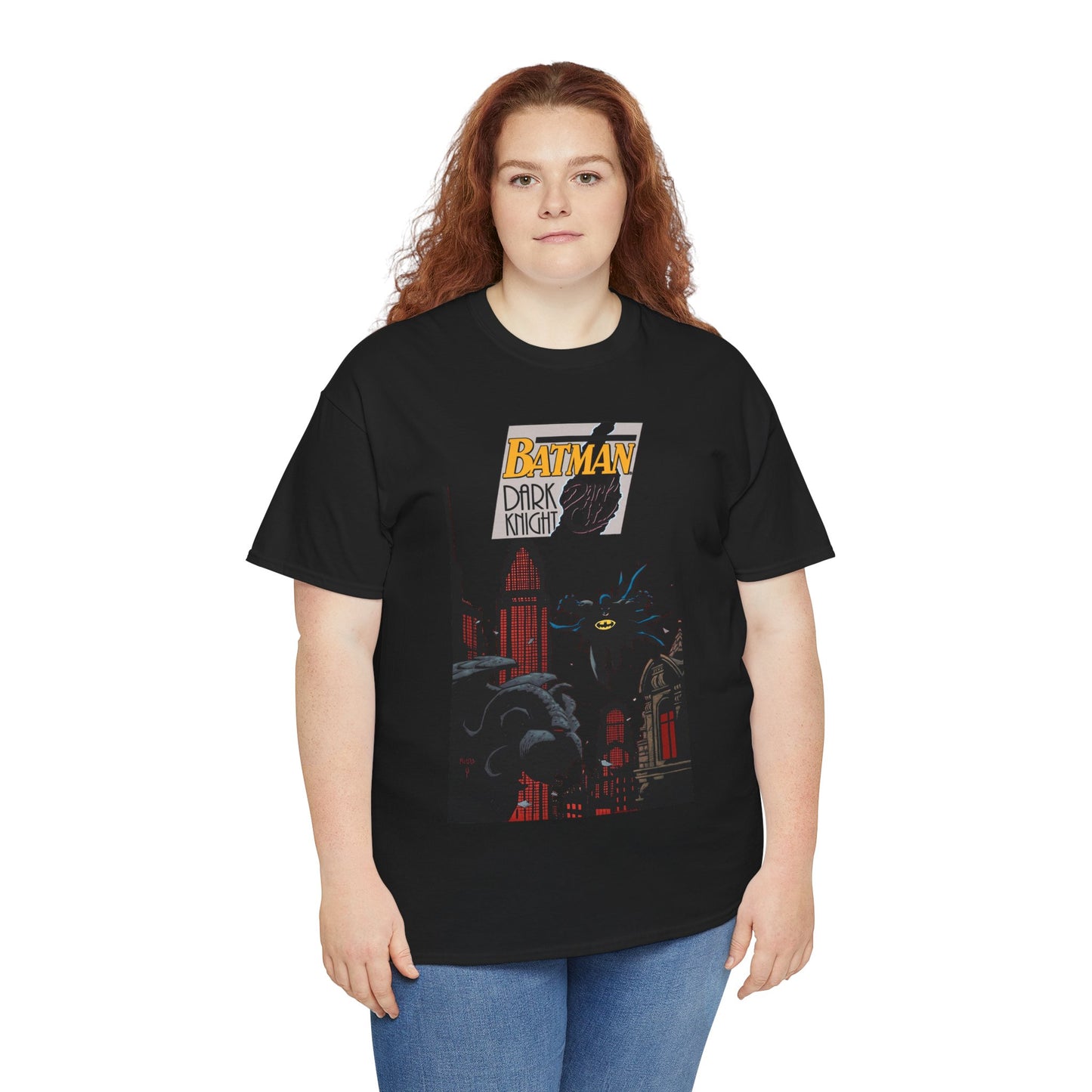 Batman: Dark Knight, Dark City T-Shirt - Mike Mignola Art - Gotham City, Bruce Wayne - 1990s Cover Art - DC Comics