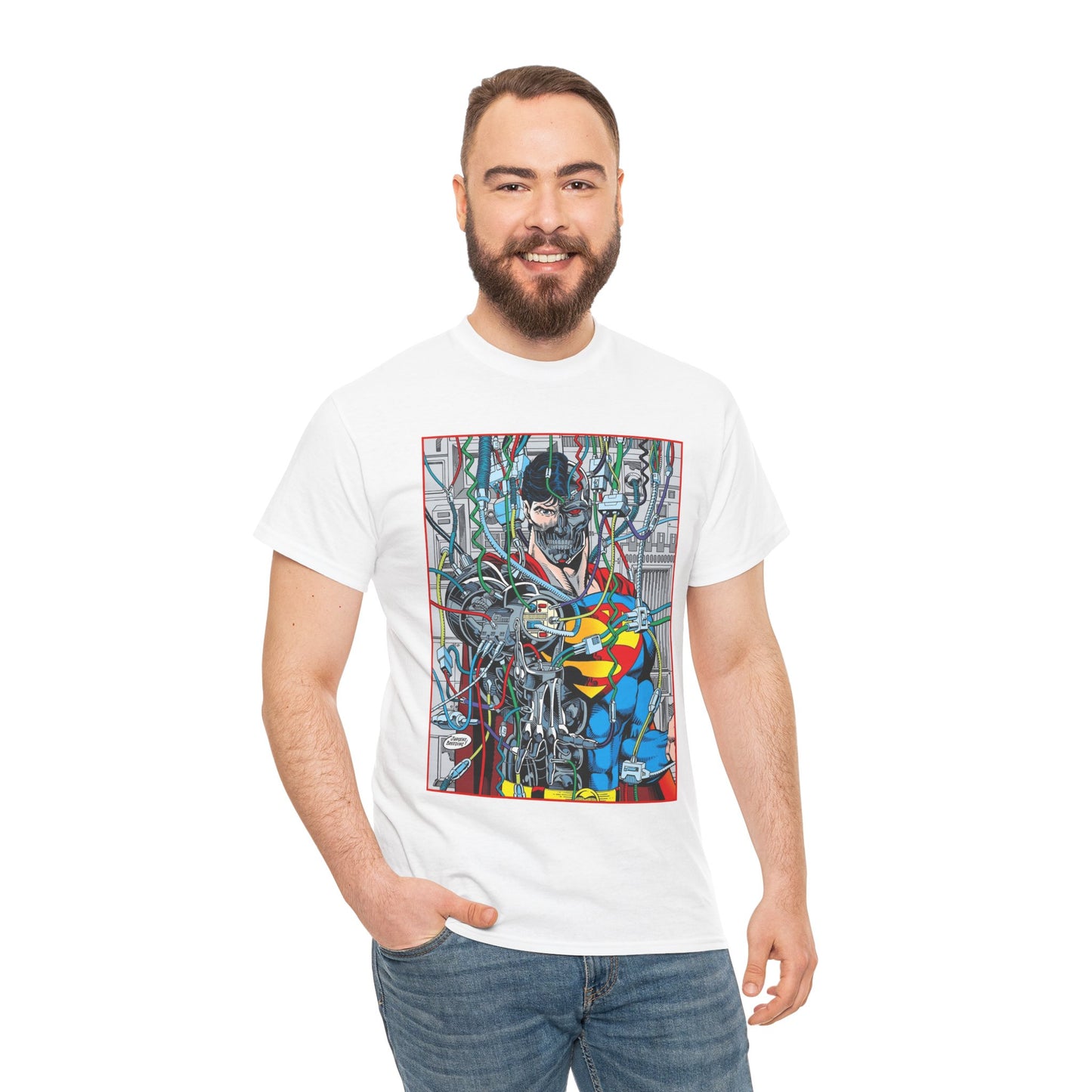 Cyborg Superman T-Shirt - DC Comics - Dan Jurgens Art - Reign of the Supermen - Popular 90s Story
