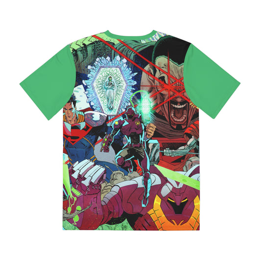 Superman: Kingdom of Zod All Over Print Tee (Polyester) - Guillem March Art - Supergirl, Superboy (IMPROVED PLACEMENT AND PRINTING TECHNIQUES)