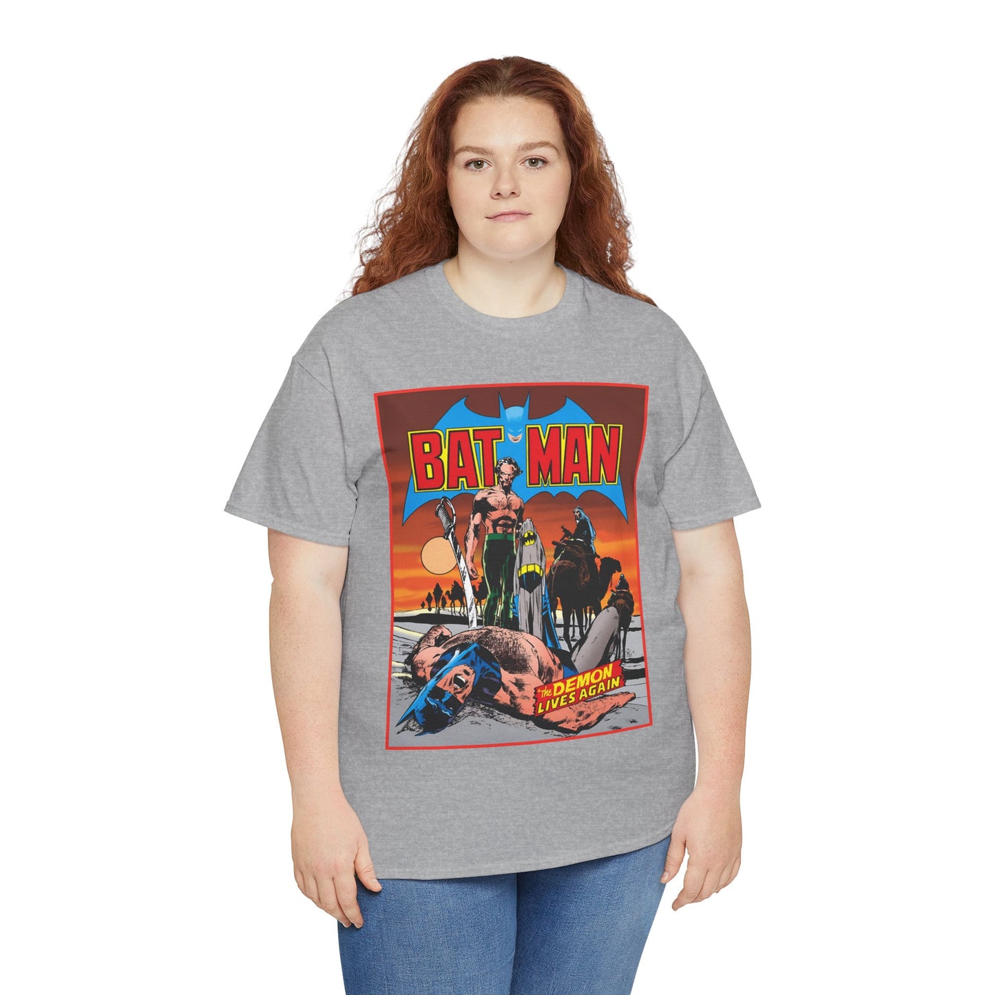 Batman T-Shirt - Neal Adams Art - R'as Al Ghul - Demon Lives Again - DC Comics - Dark Knight Detective