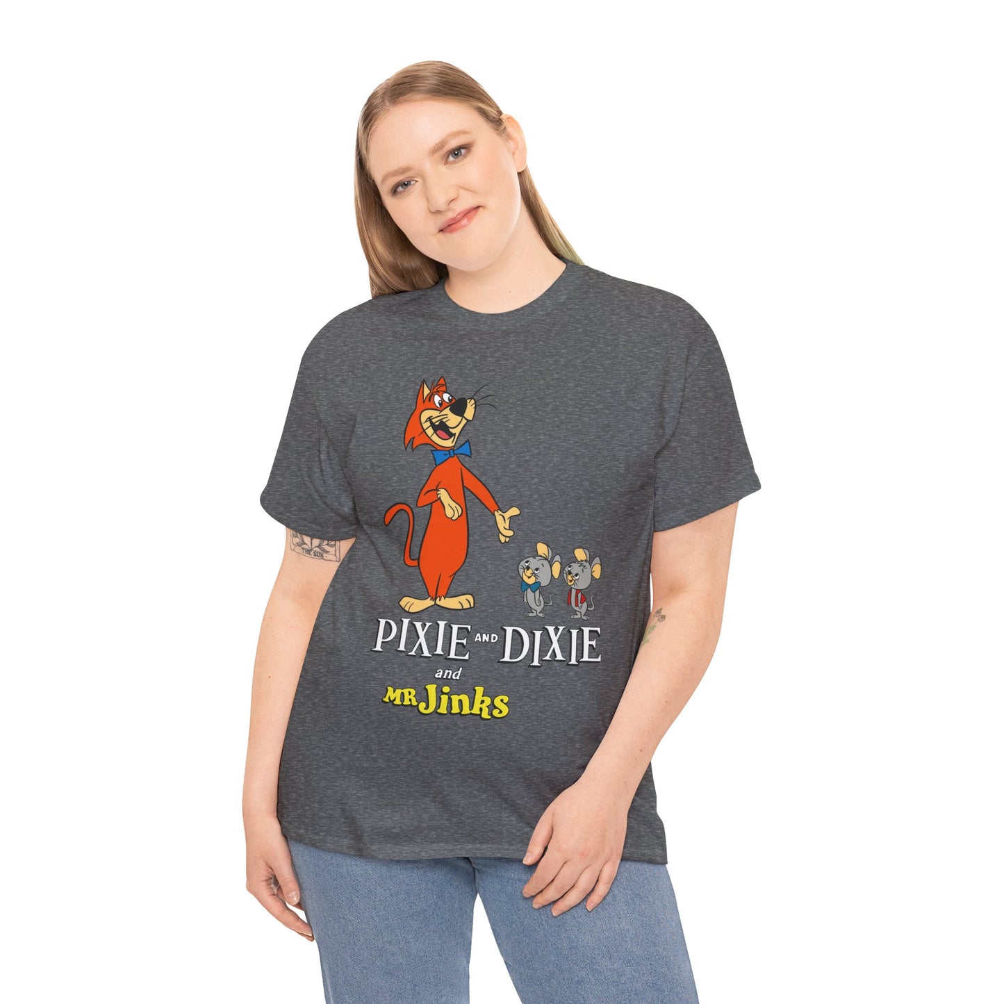 Pixie & Dixie & Mr Jinks T-Shirt - Classic Hanna-Barbera Saturday Morning Cartoon - I Hate Meeces to Pieces!