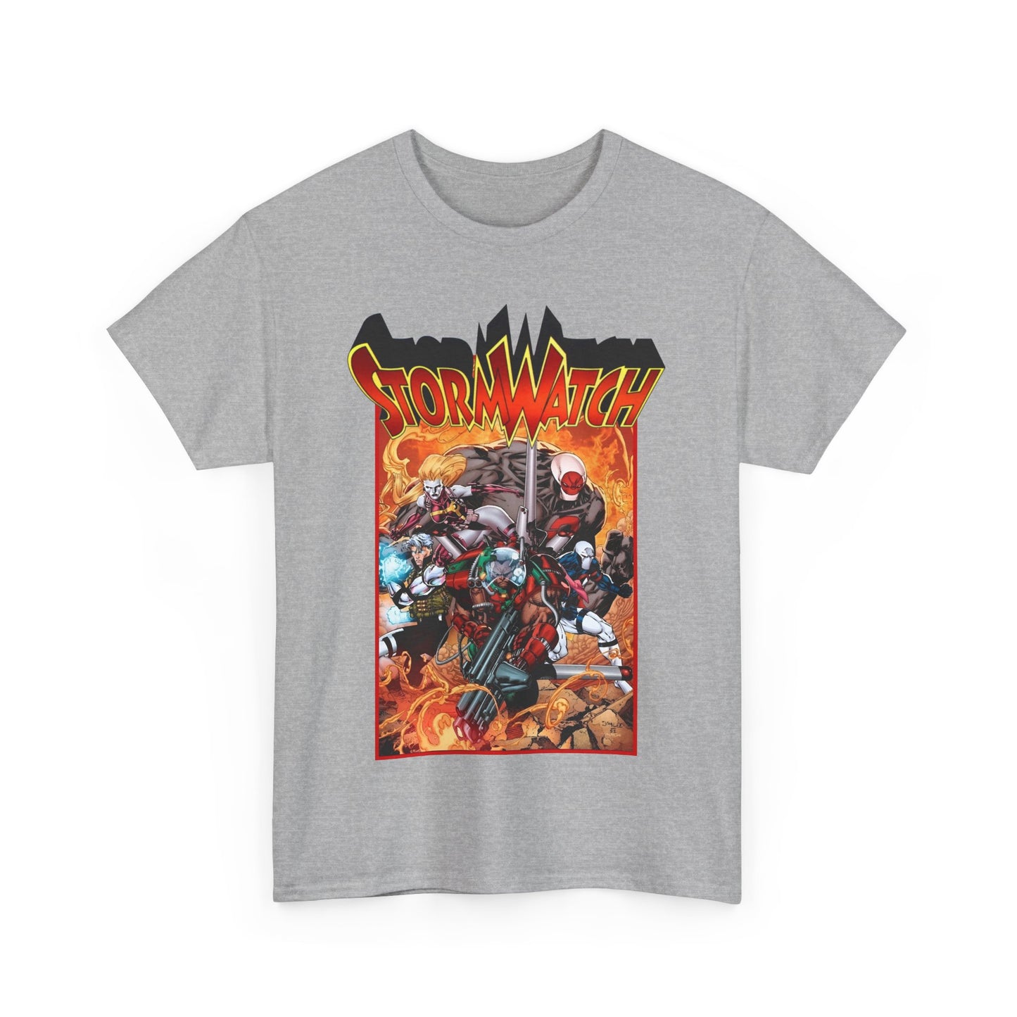 Stormwatch T-Shirt - Jim Lee Art - Battalion, Fuji, Hellstrike - Image/Wildstorm/DC Comics